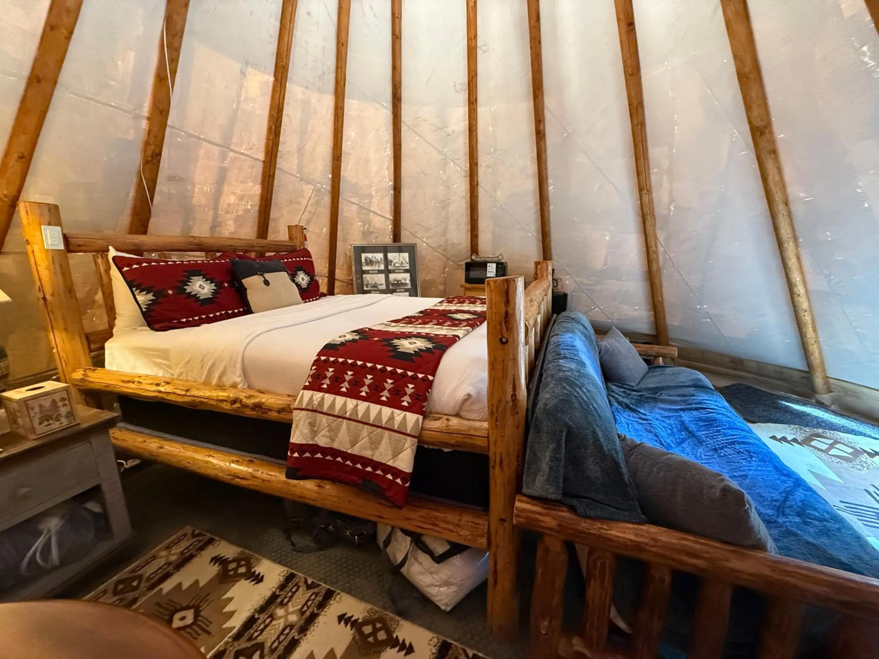 Bed in North Haven Campground