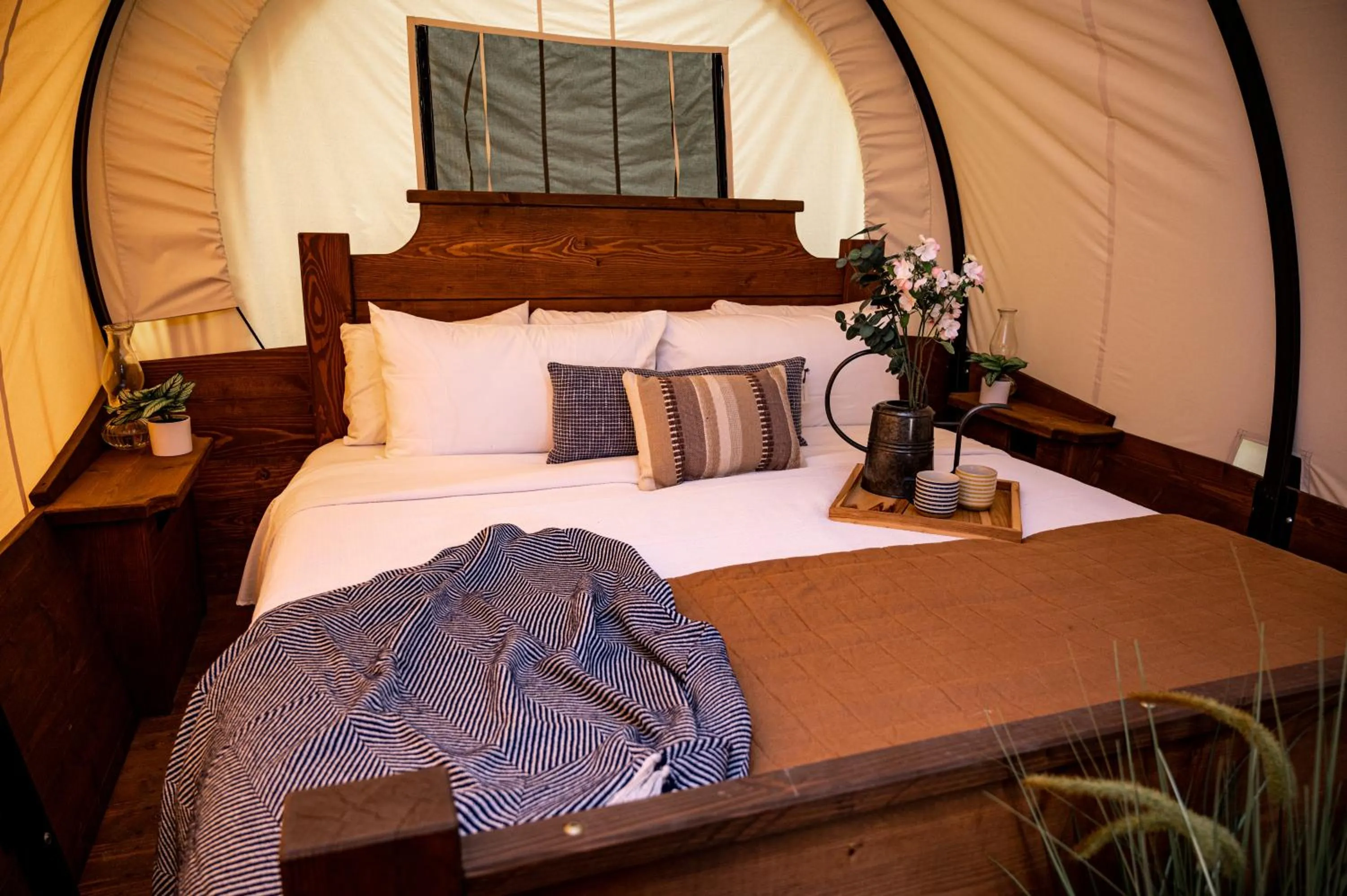 Bed in North Haven Campground