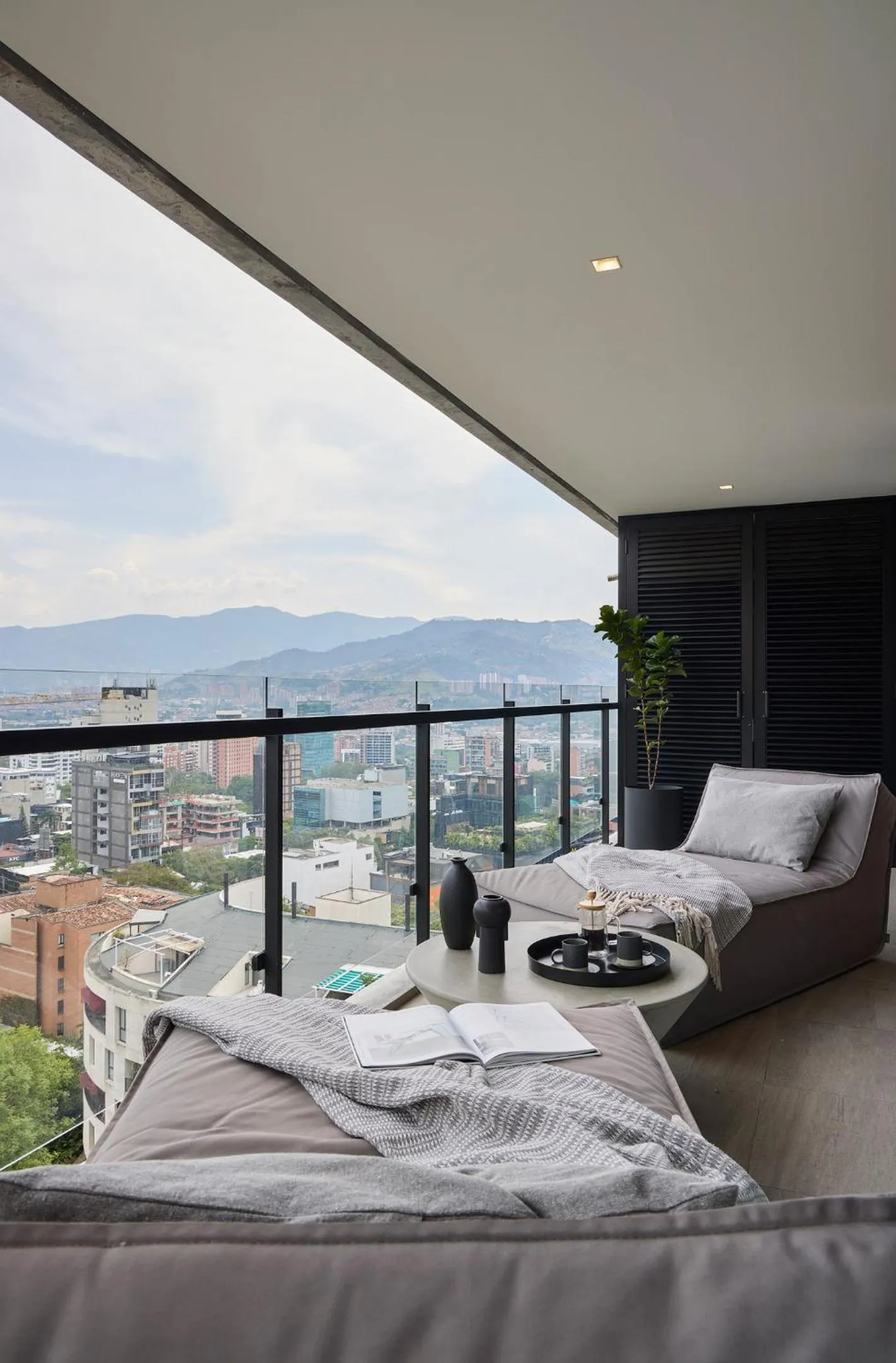 Balcony/Terrace, Bed in Wake Living