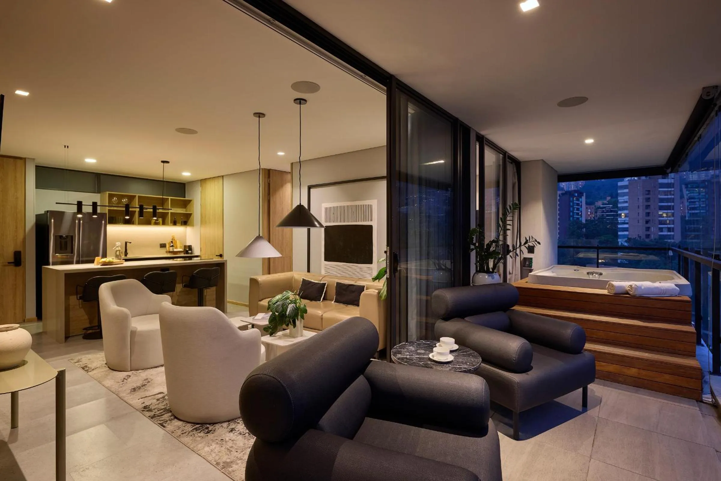 Balcony/Terrace, Bed in Wake Living