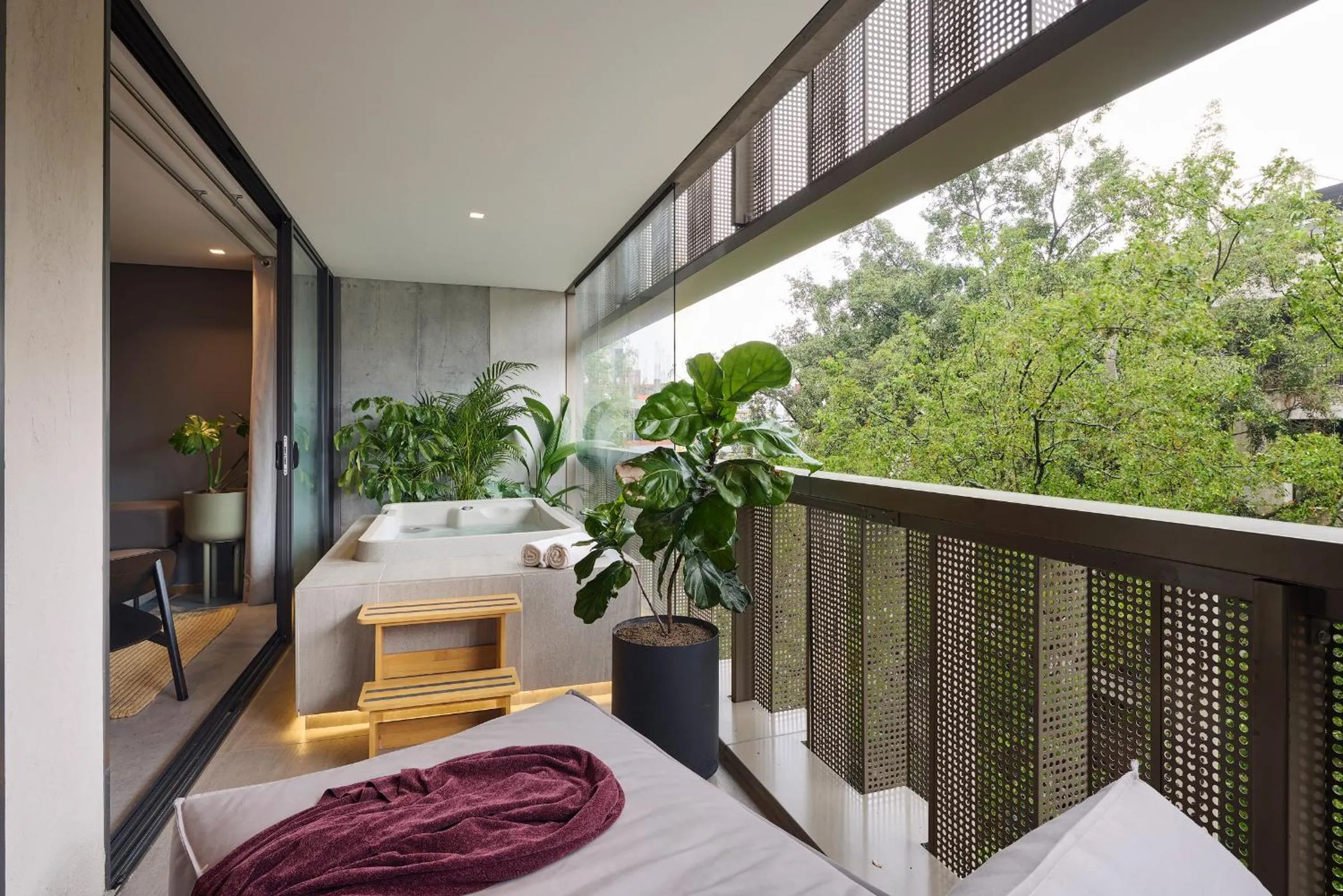 Hot Tub in Wake Living