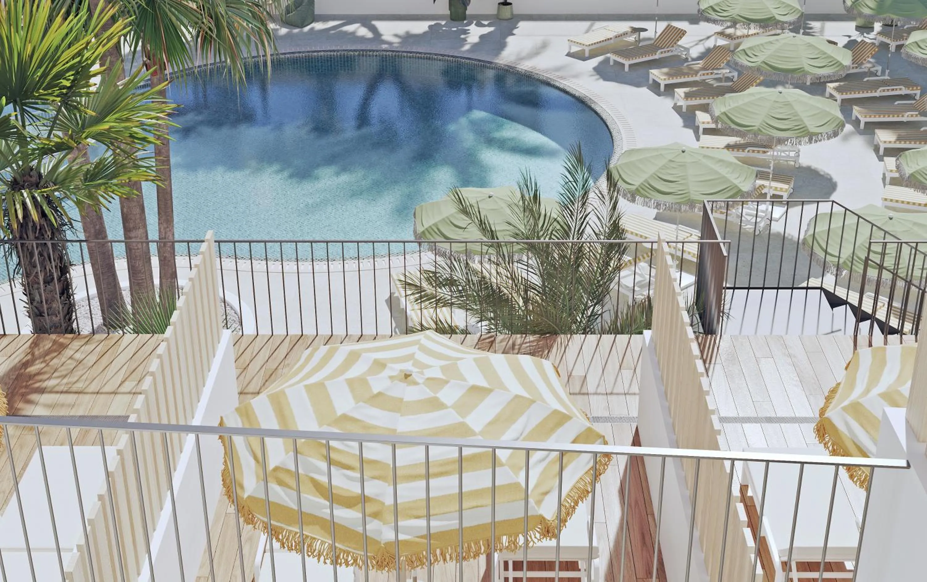 Pool view in Tangerine by Honne Hotels - Adults Only