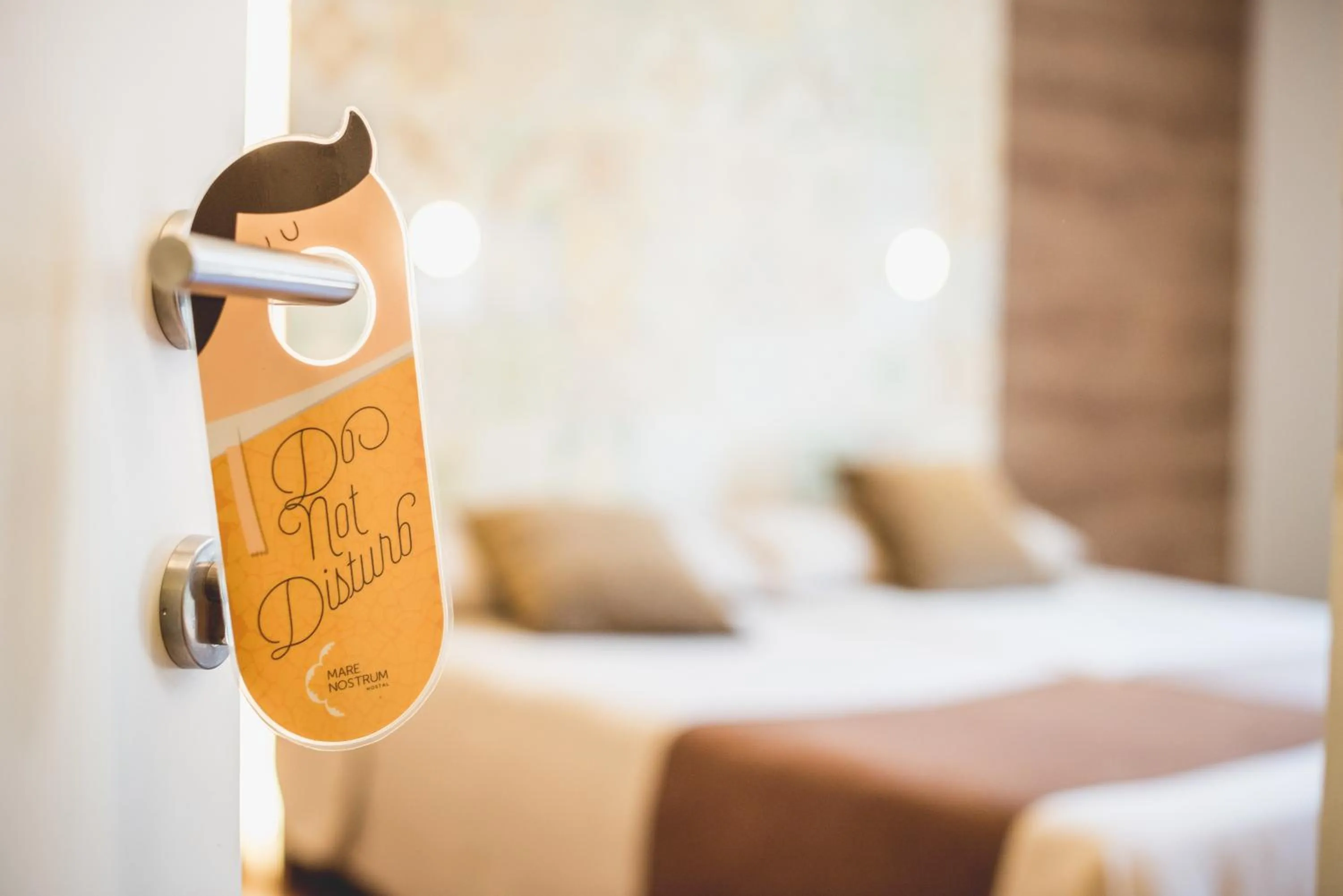 Decorative detail, Bed in Hostal Marenostrum