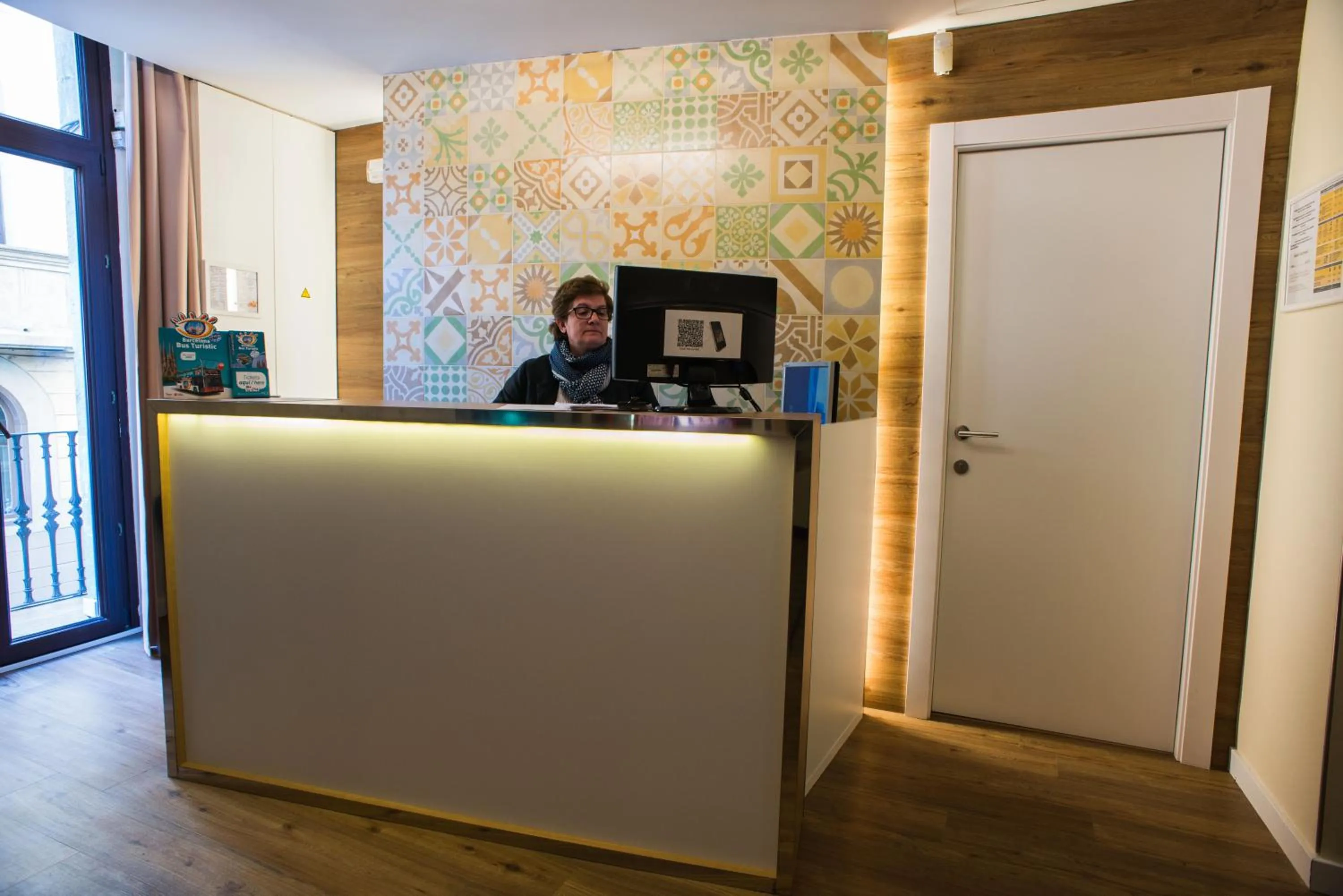 Lobby or reception in Hostal Marenostrum