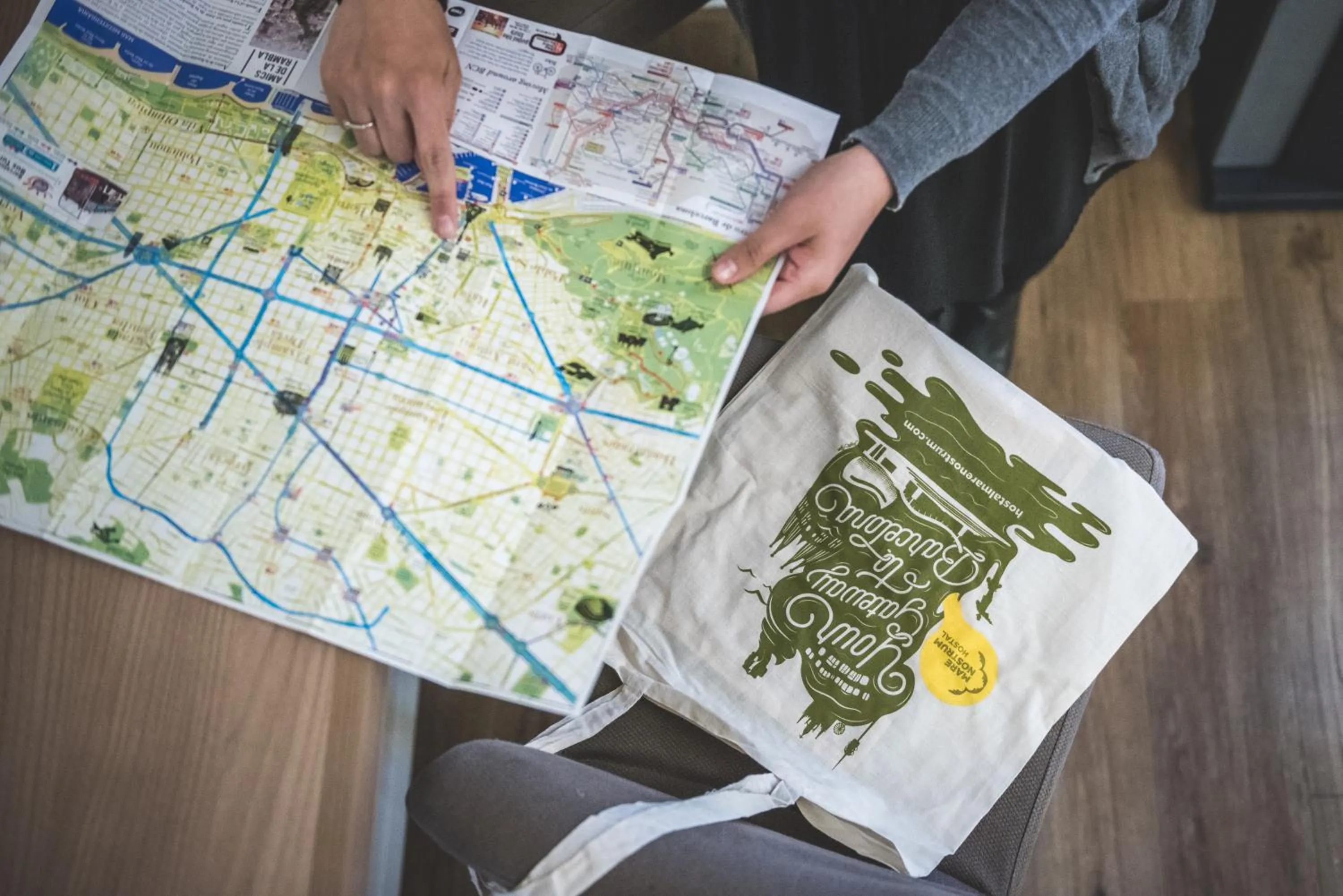 Lobby or reception in Hostal Marenostrum