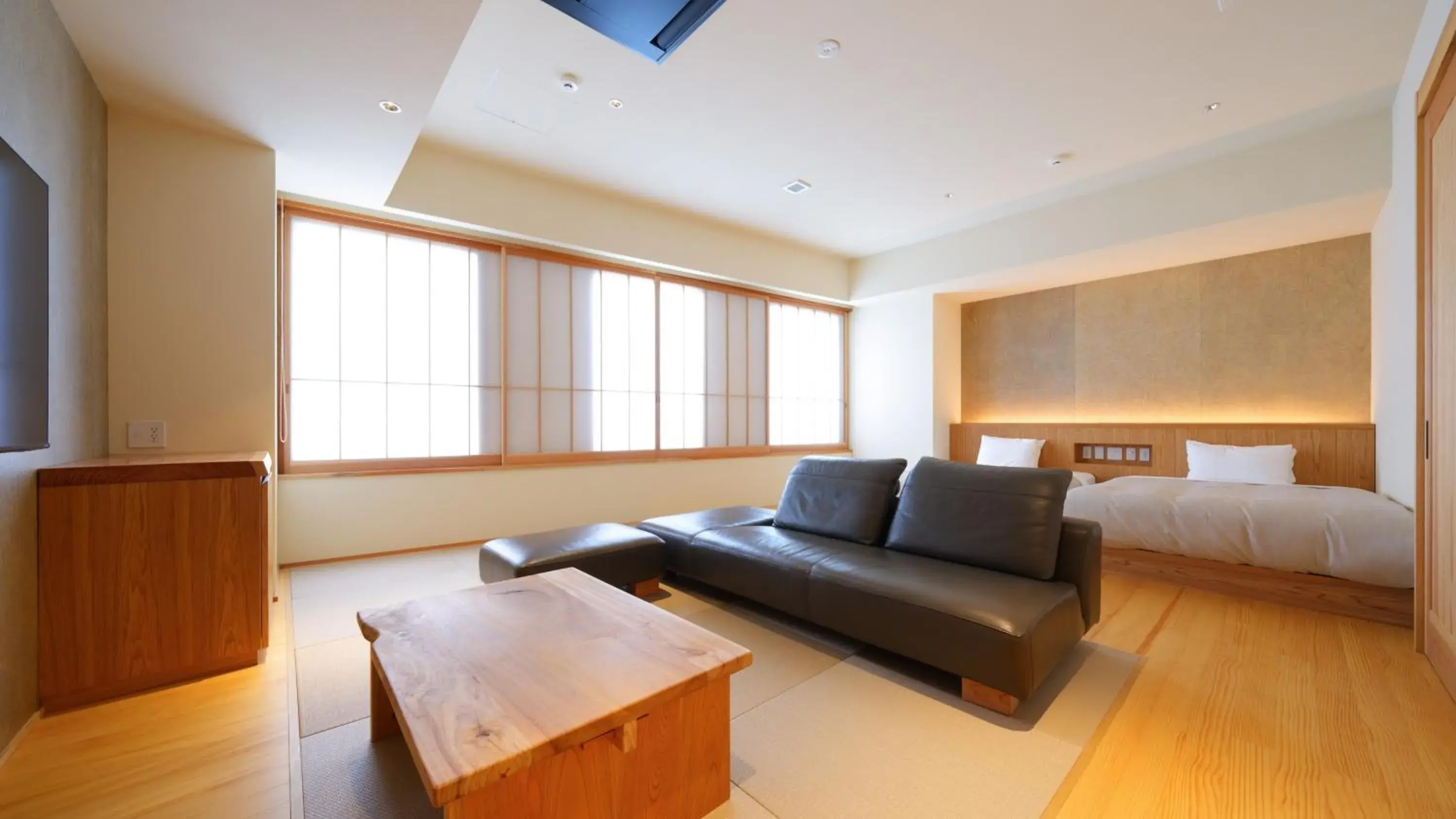 Superior Twin Room in MURE Beppu Superior Twin Room in MURE Beppu