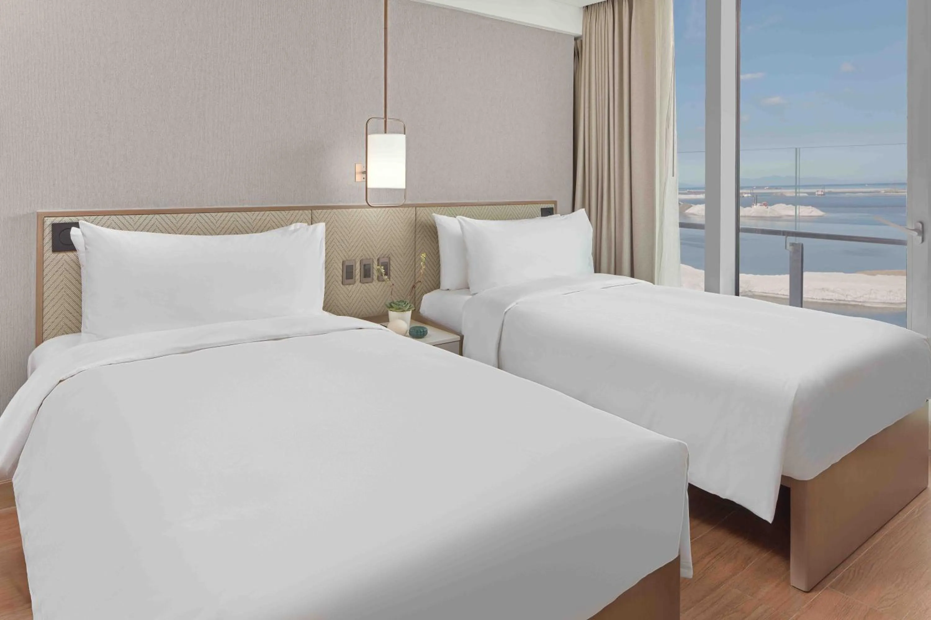 View (from property/room), Bed in Lanson Place Mall of Asia Manila