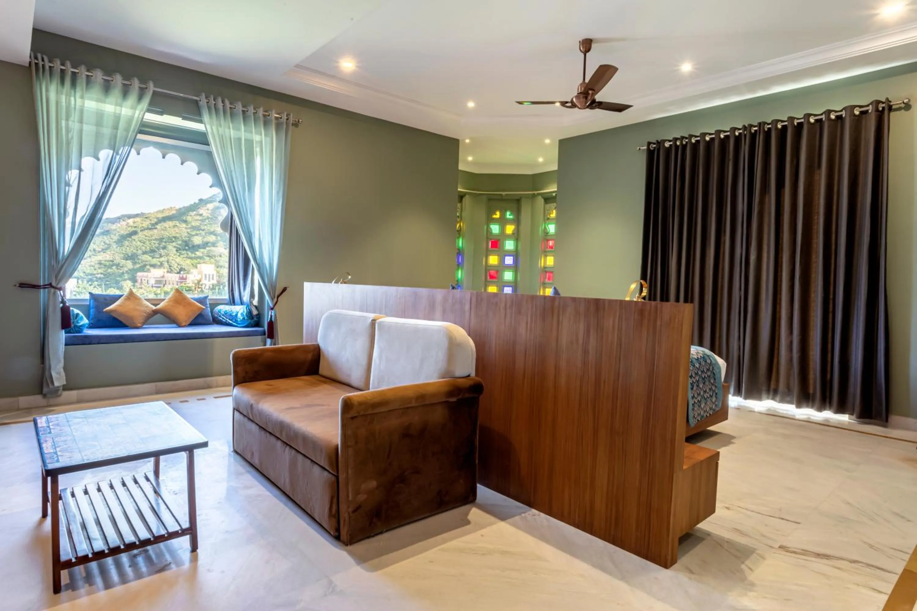 View (from property/room), Bed in Rawla Sagrun kumbhalgarh