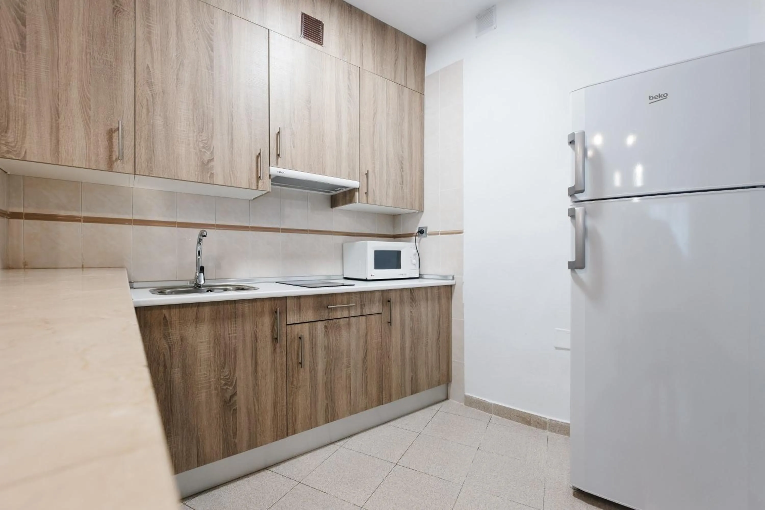 Kitchen or kitchenette in Apartamentos San Pedro