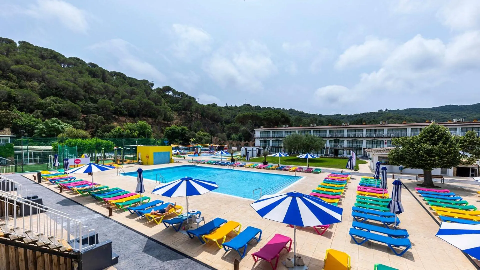 Pool view in Medplaya Aparthotel Sant Eloi