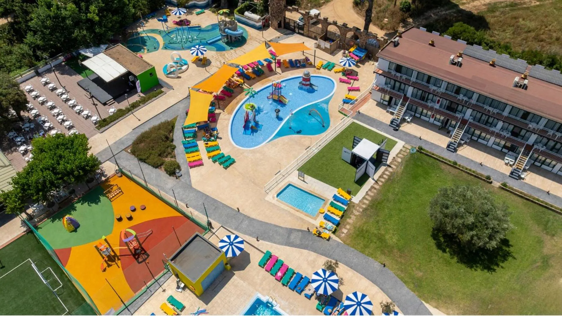 Pool view in Medplaya Aparthotel Sant Eloi