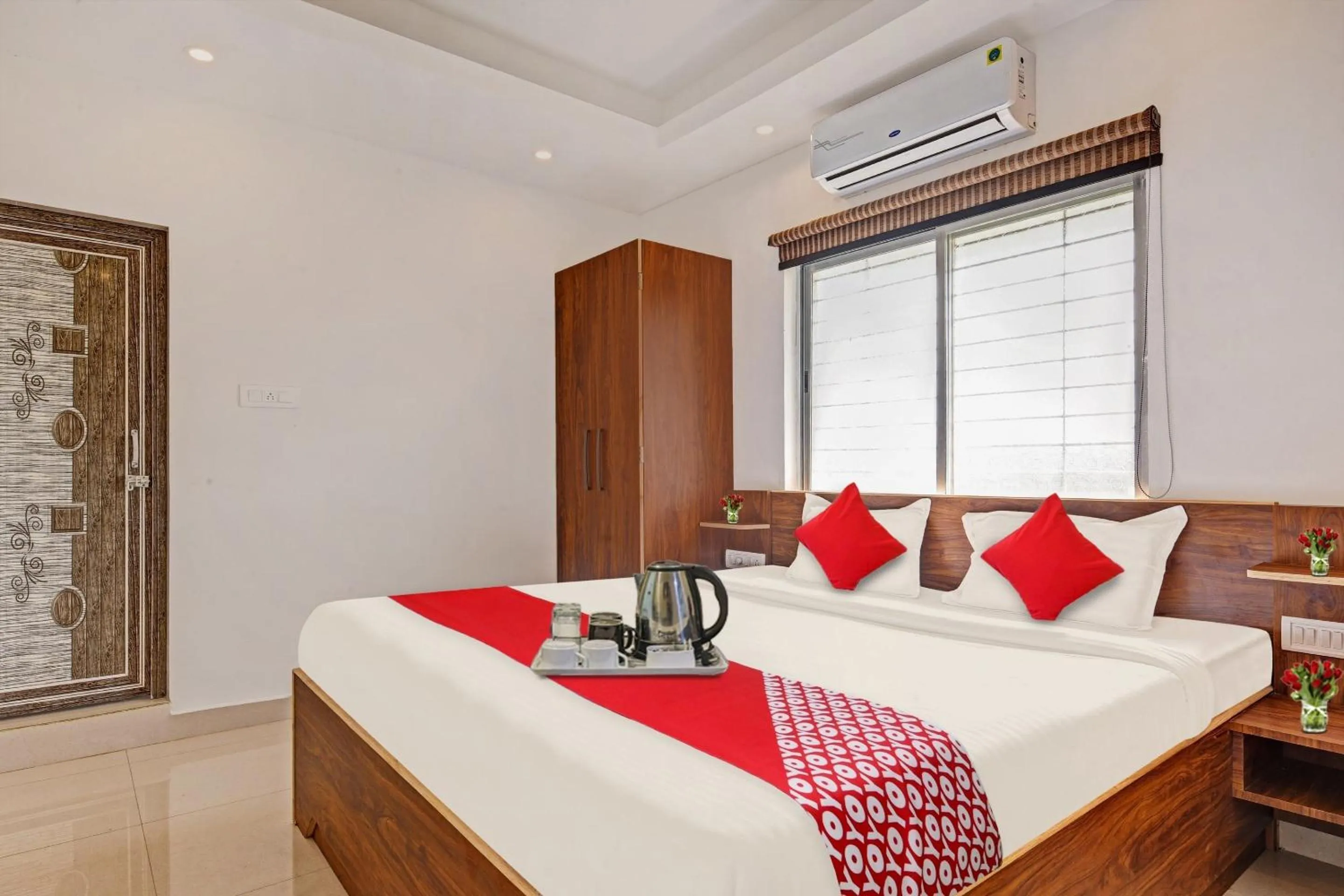 Bedroom, Bed in Hotel O Aura Hotel Rajdhani Residency