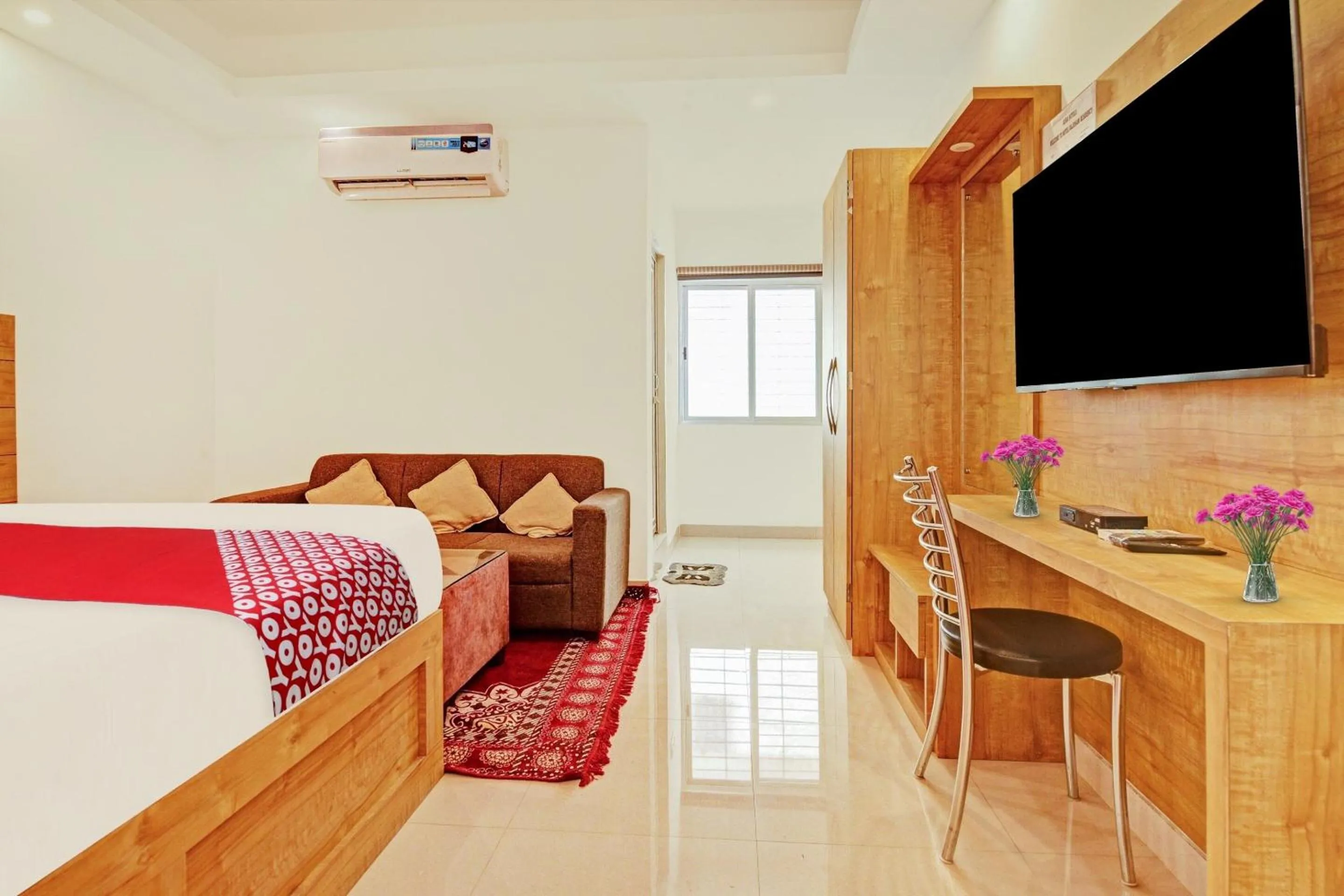 Bedroom, Bed in Hotel O Aura Hotel Rajdhani Residency