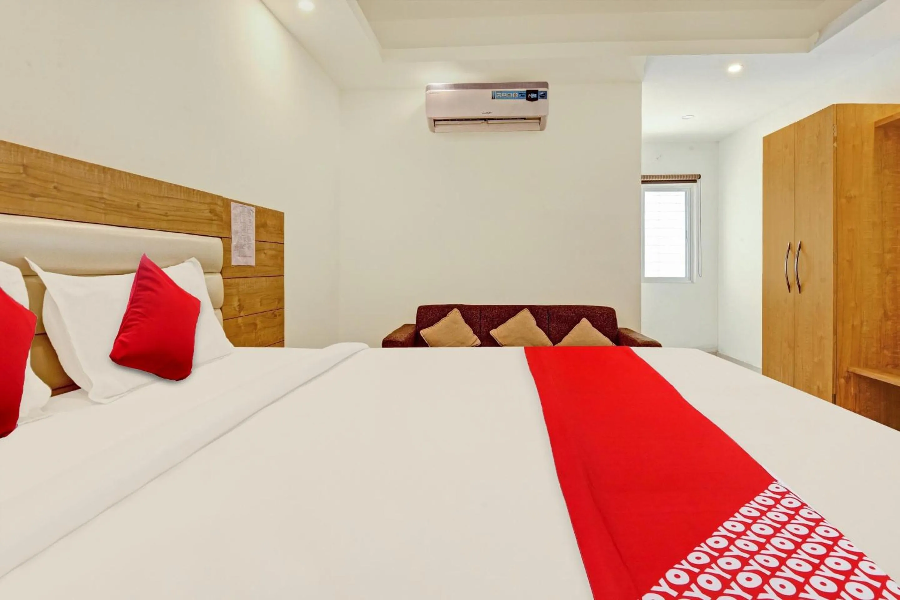 Bedroom, Bed in Hotel O Aura Hotel Rajdhani Residency