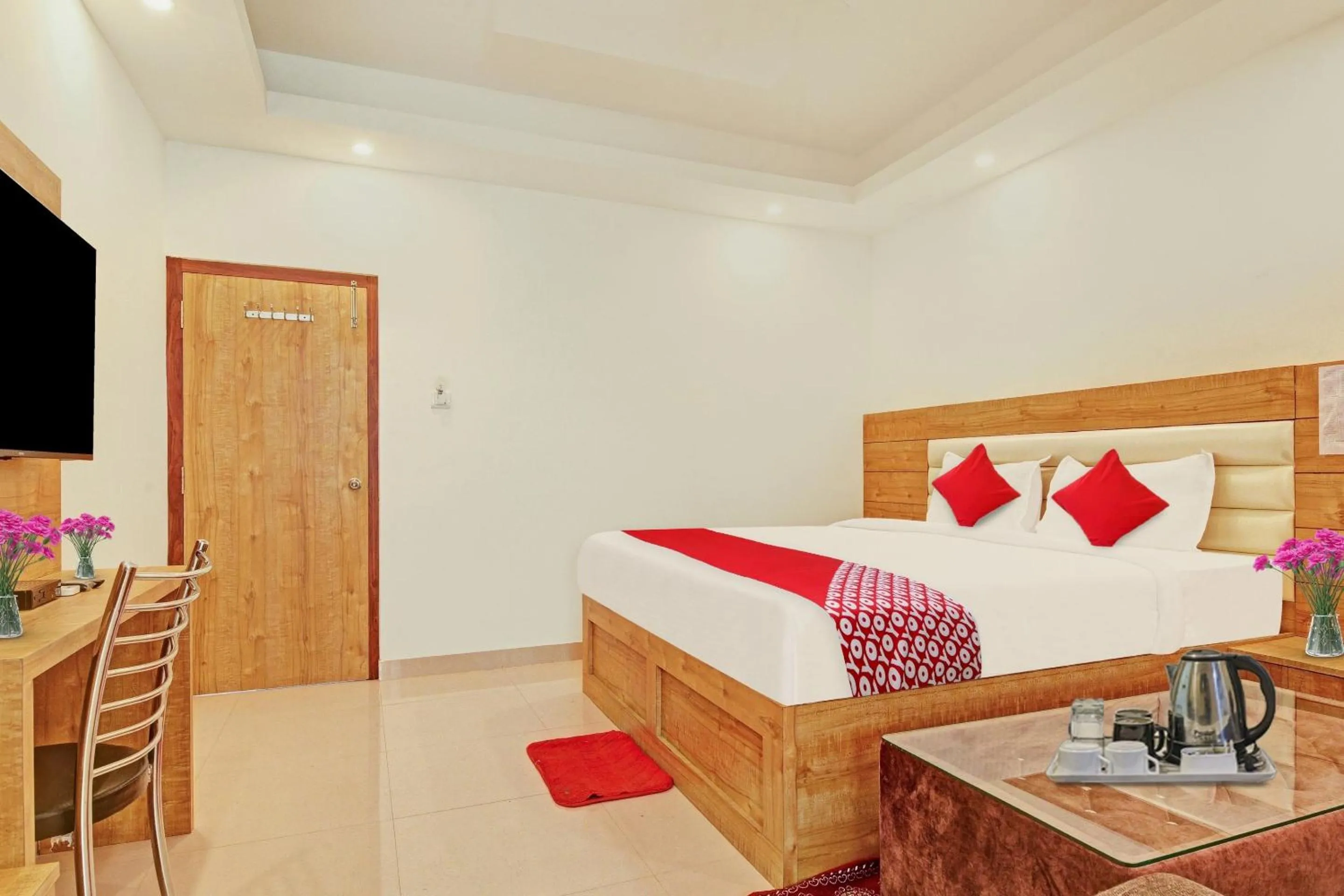 Bedroom, Bed in Hotel O Aura Hotel Rajdhani Residency