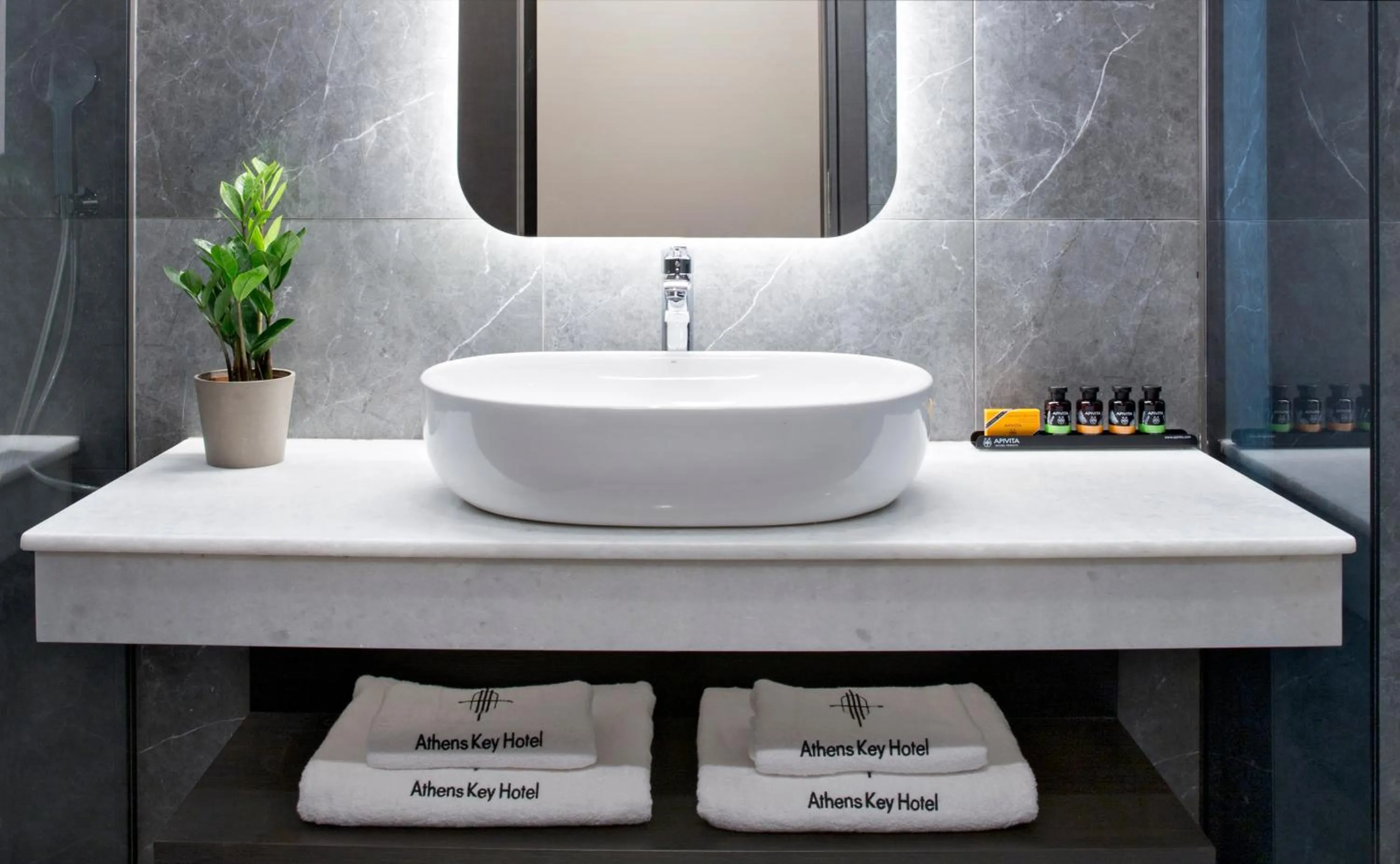 Bathroom in Zeus Essence Athens Central, former Athens Key