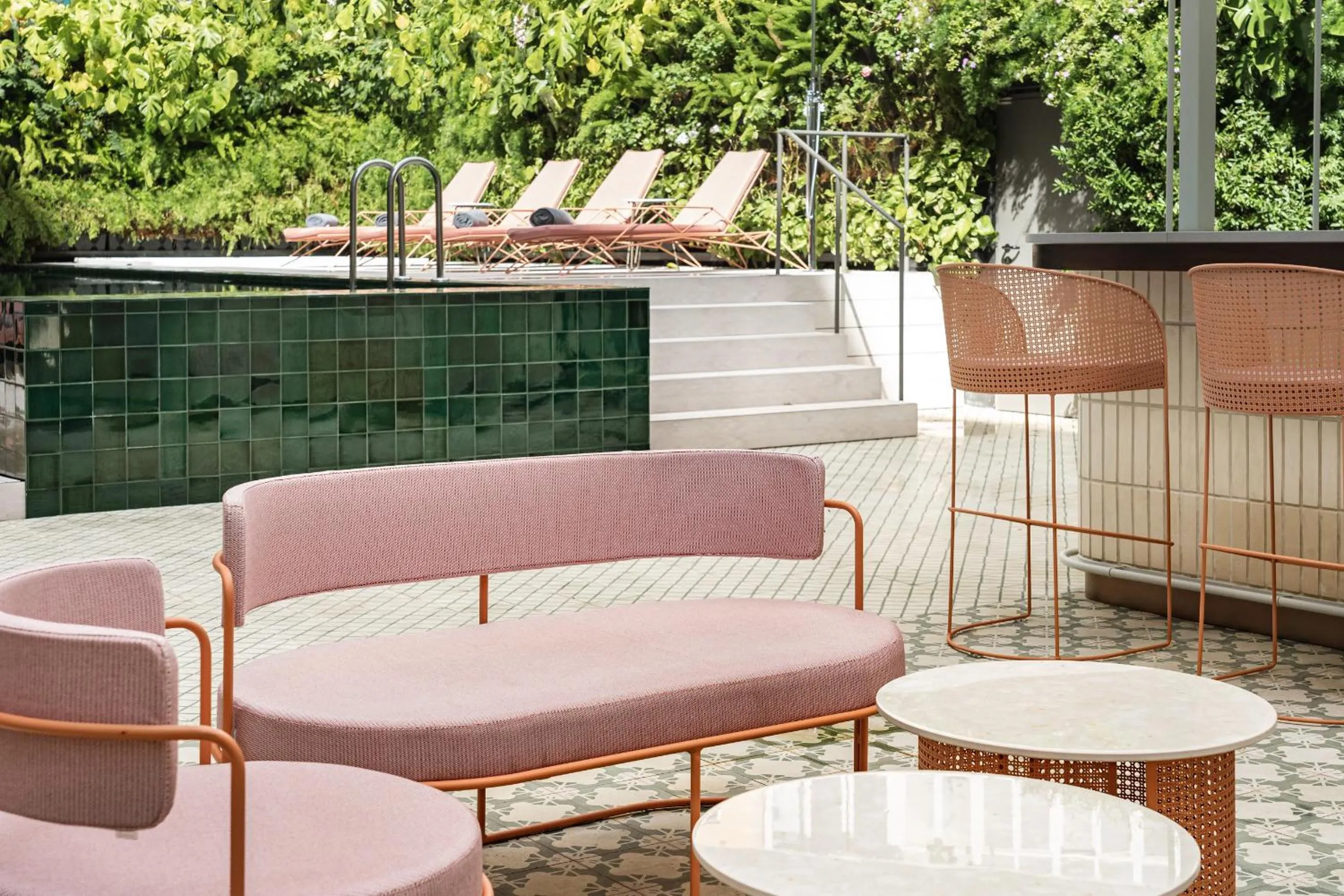 Swimming pool in LUSTER Hotel