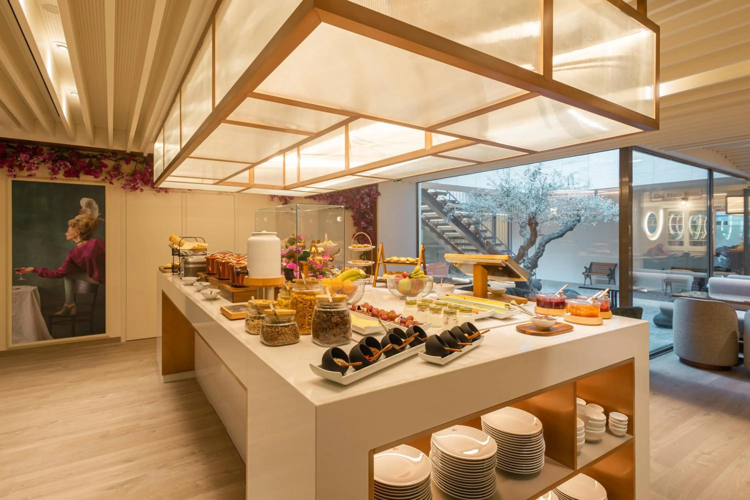 Buffet breakfast in LUSTER Hotel