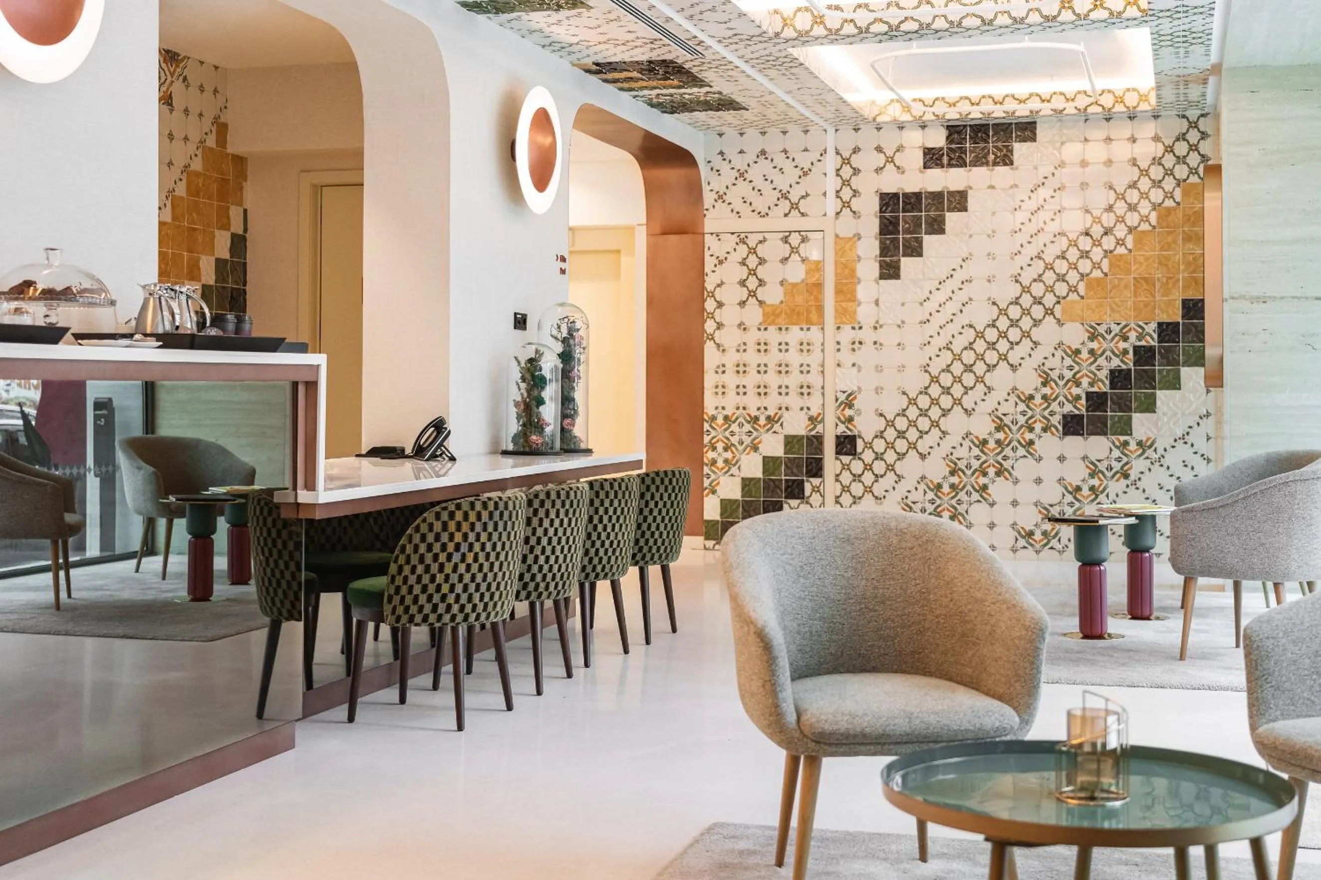 Lobby or reception in LUSTER Hotel