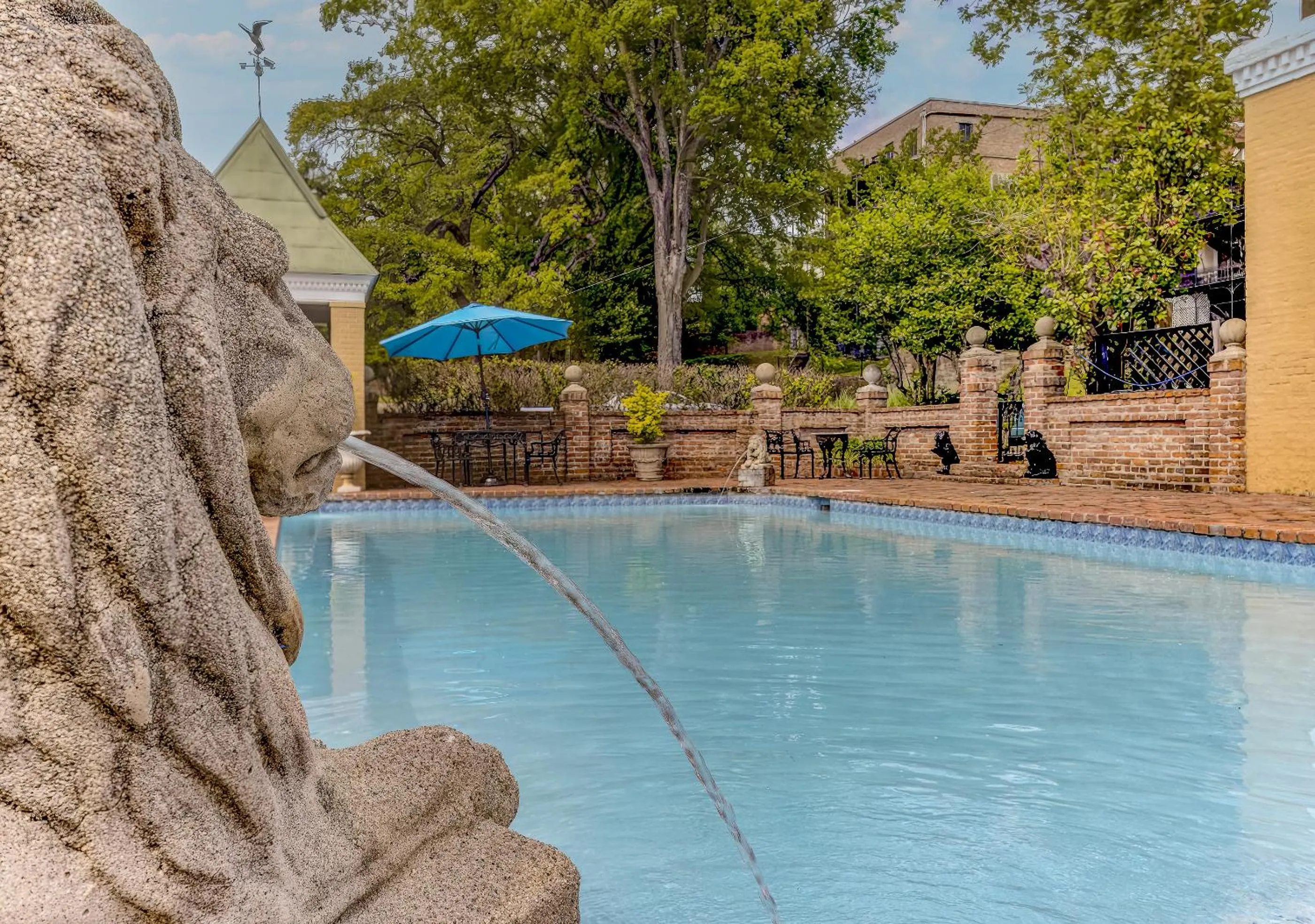 Pool view in The Inn at Cedar Grove