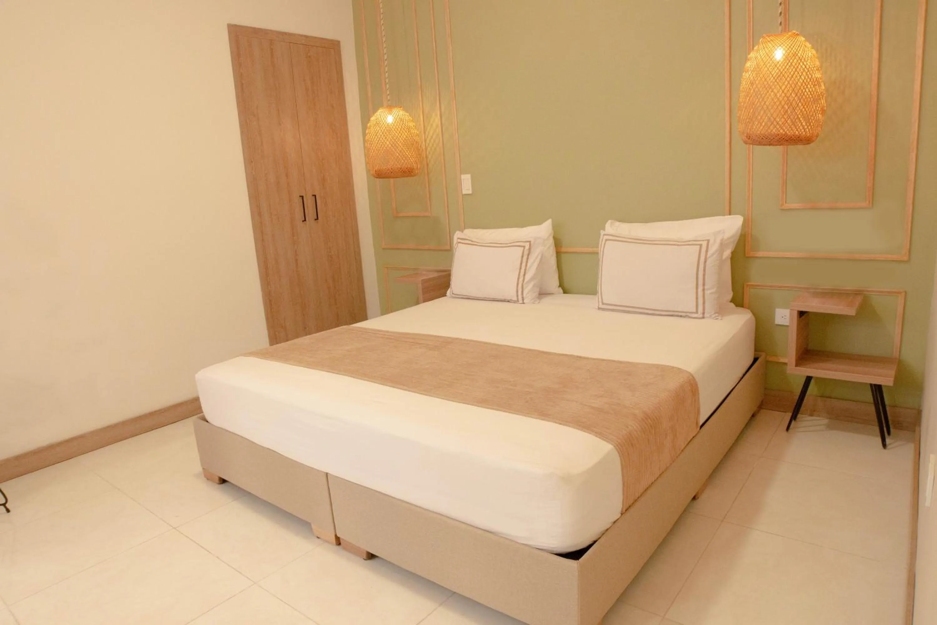 Bed in La Casona Hotel Boutique