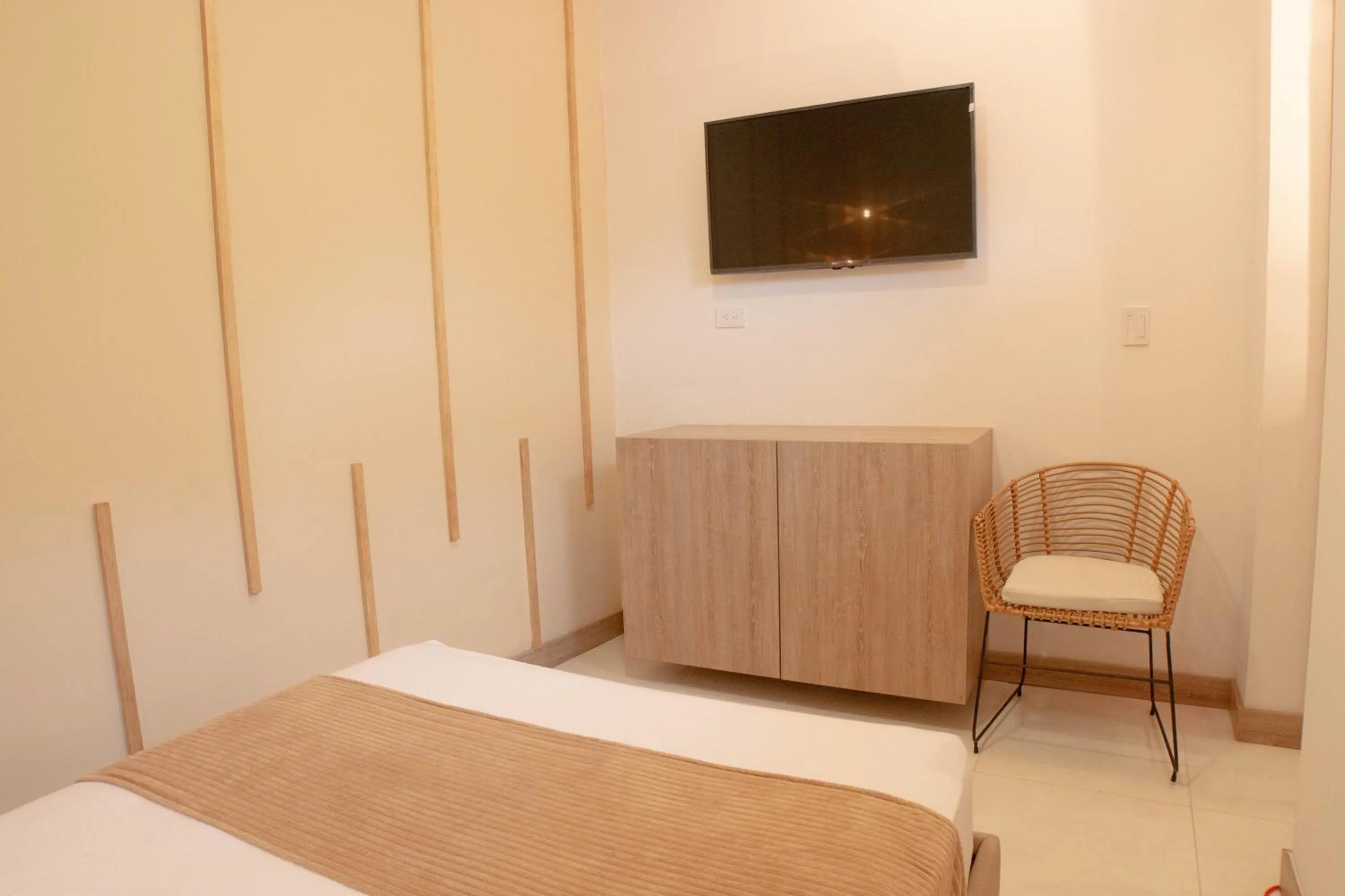 TV and multimedia, Bed in La Casona Hotel Boutique