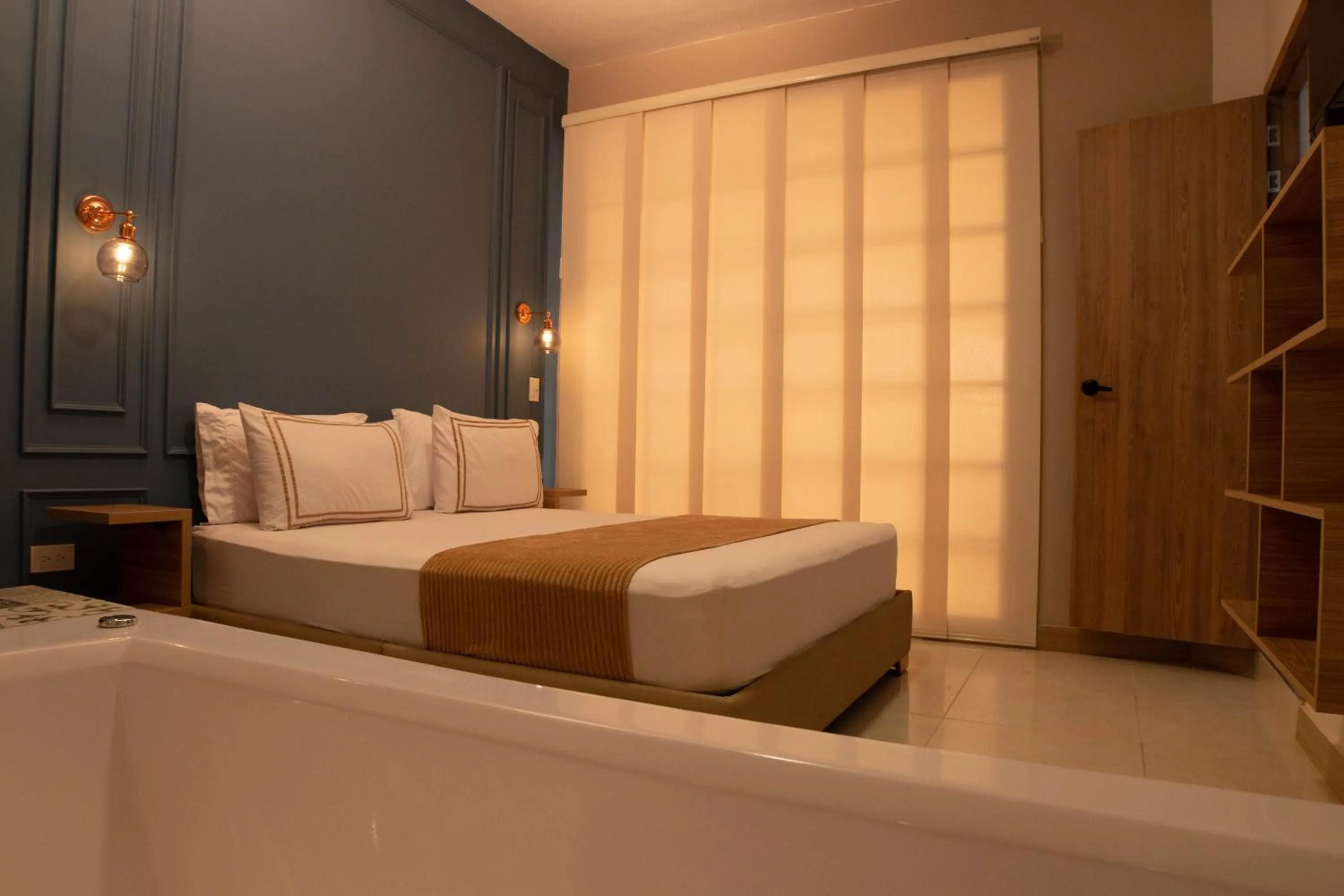 Bed in La Casona Hotel Boutique