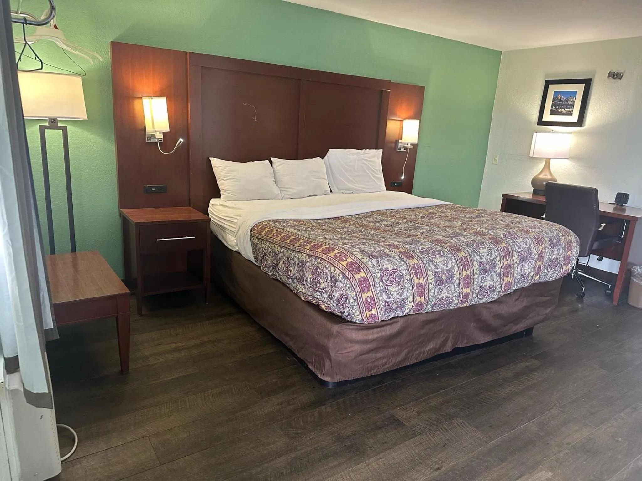 Bedroom, Bed in Hillcrest Motel by Oyo Aurora near Lawrenceburg