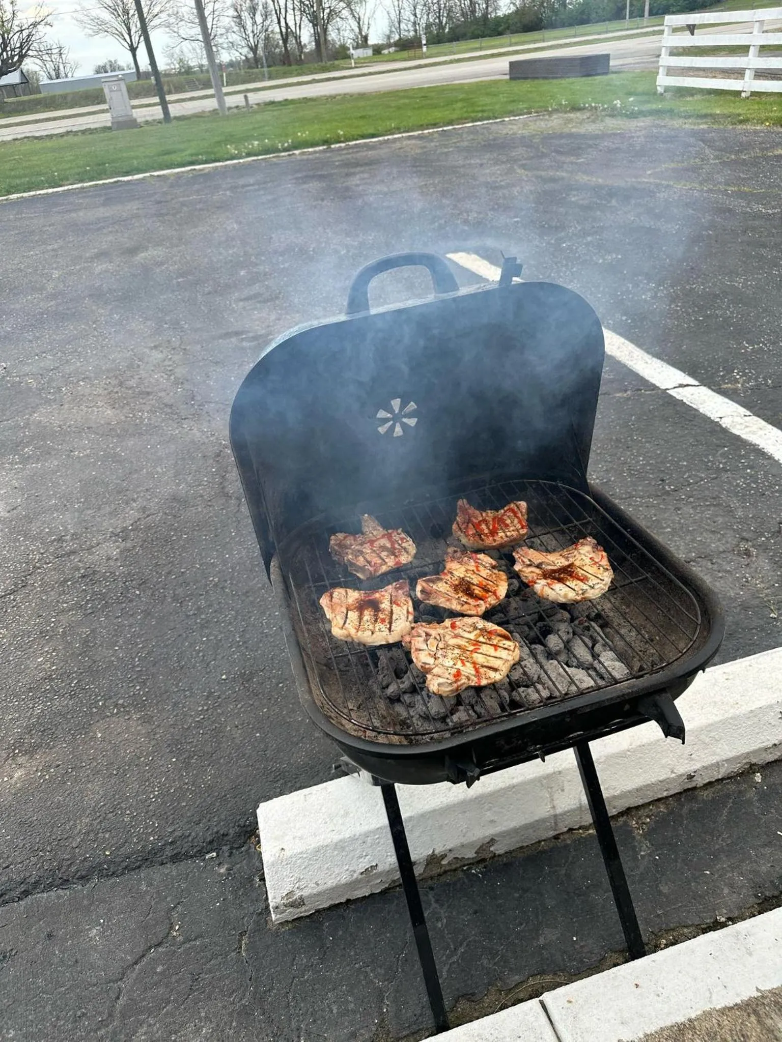 BBQ facilities in Hillcrest Motel by Oyo Aurora near Lawrenceburg