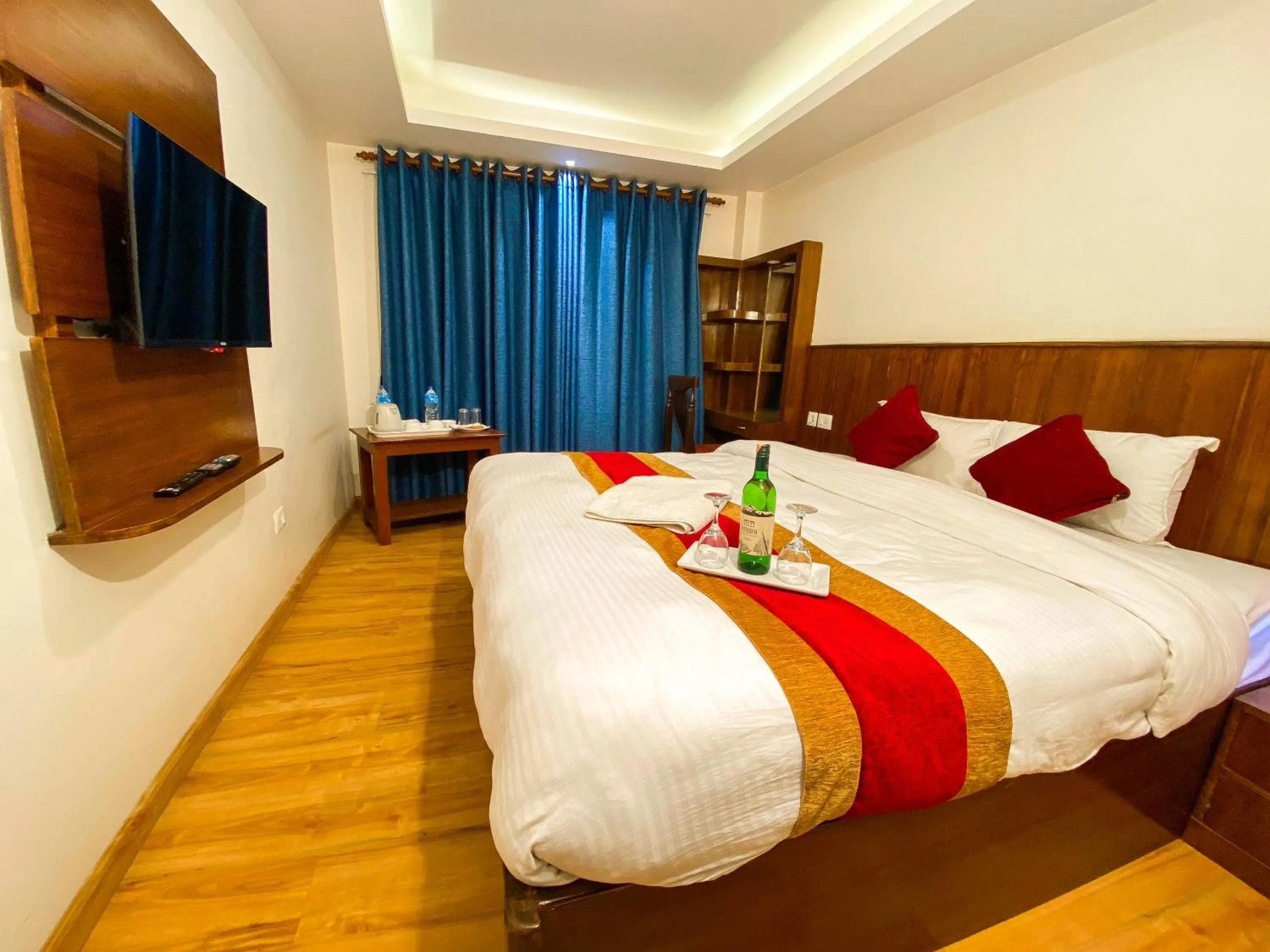 Bed in Hotel Abi International