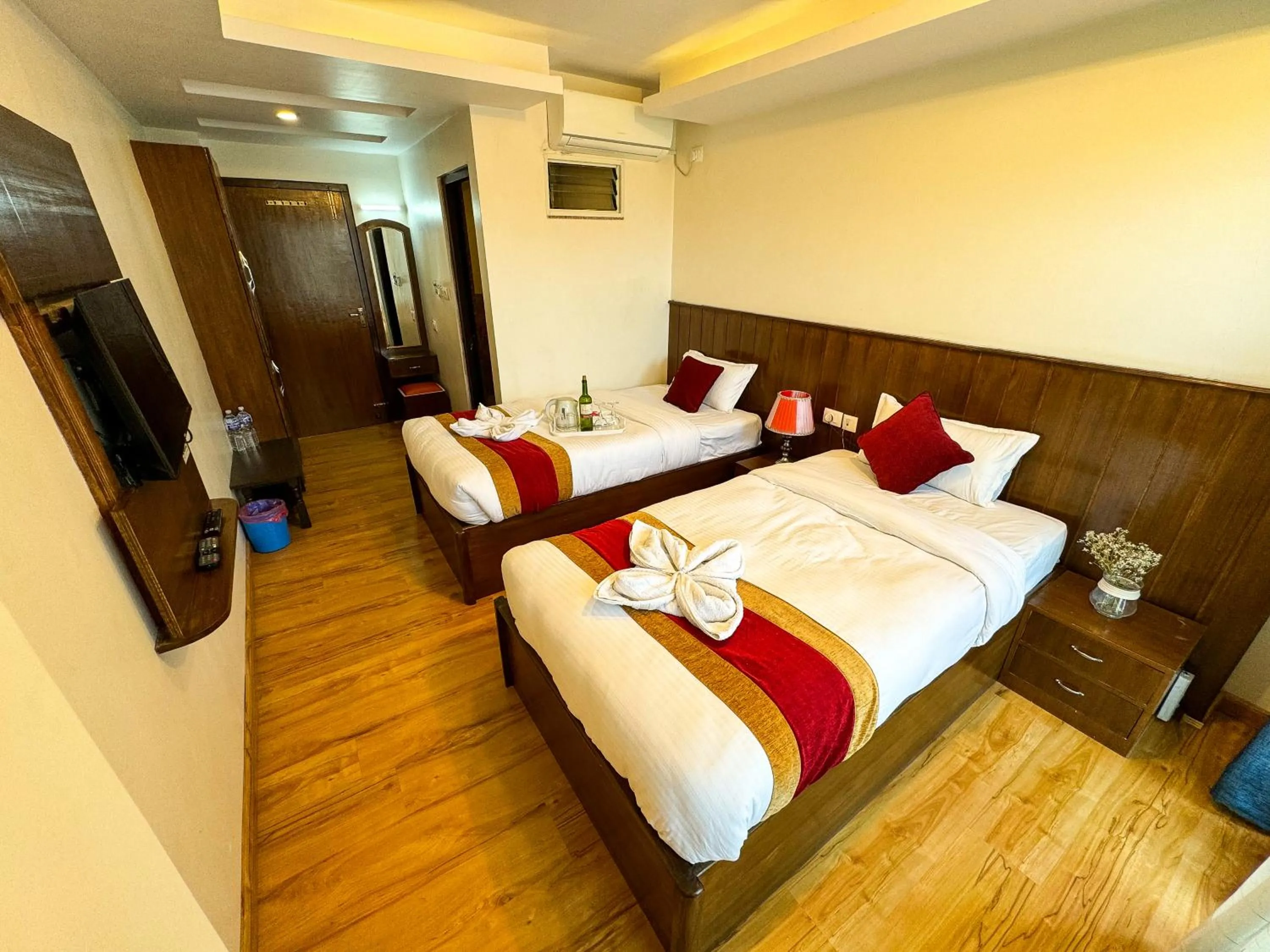 Bed in Hotel Abi International