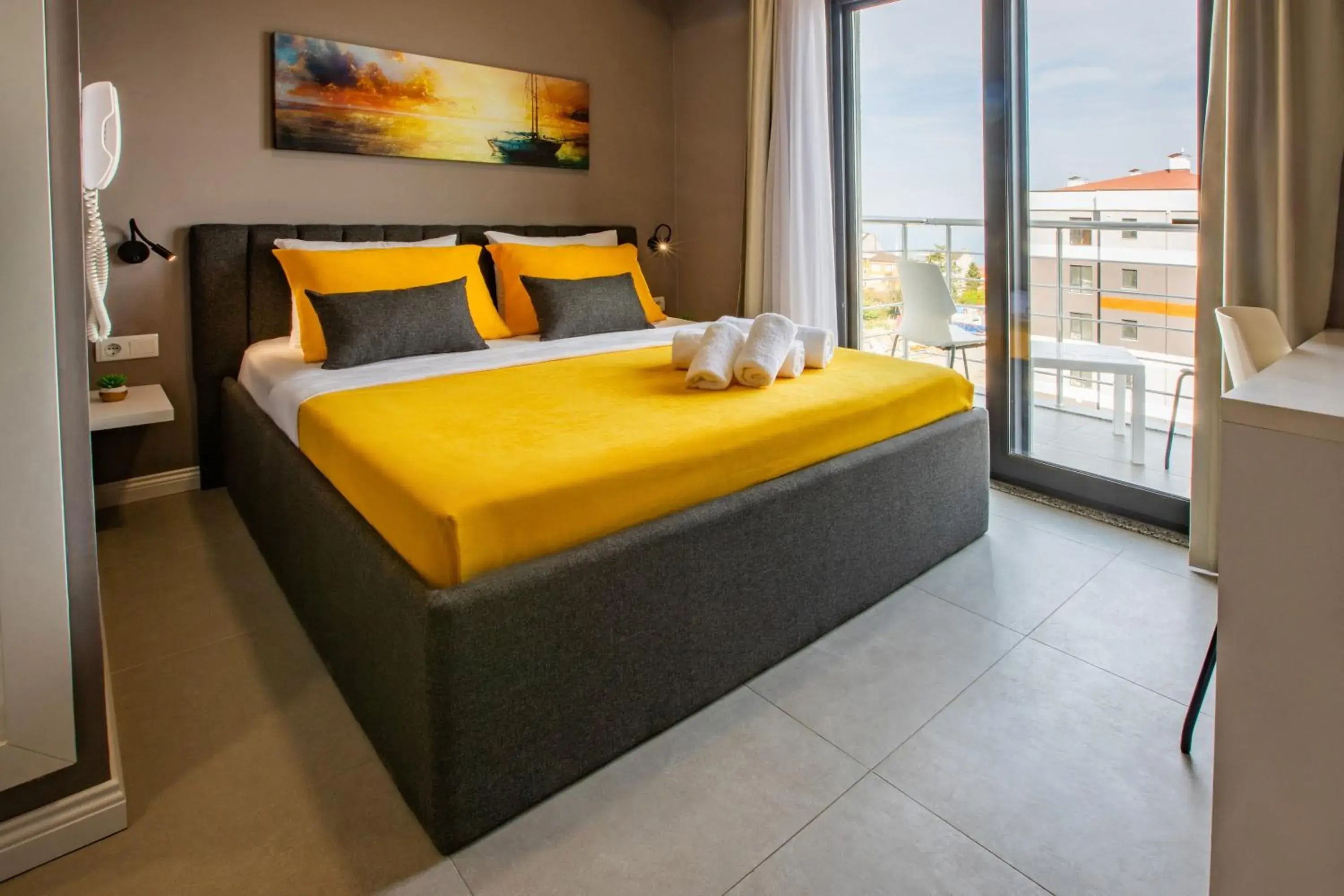 Double Room with Balcony and Sea View in First Joy Hotel Double Room with Balcony and Sea View in First Joy Hotel