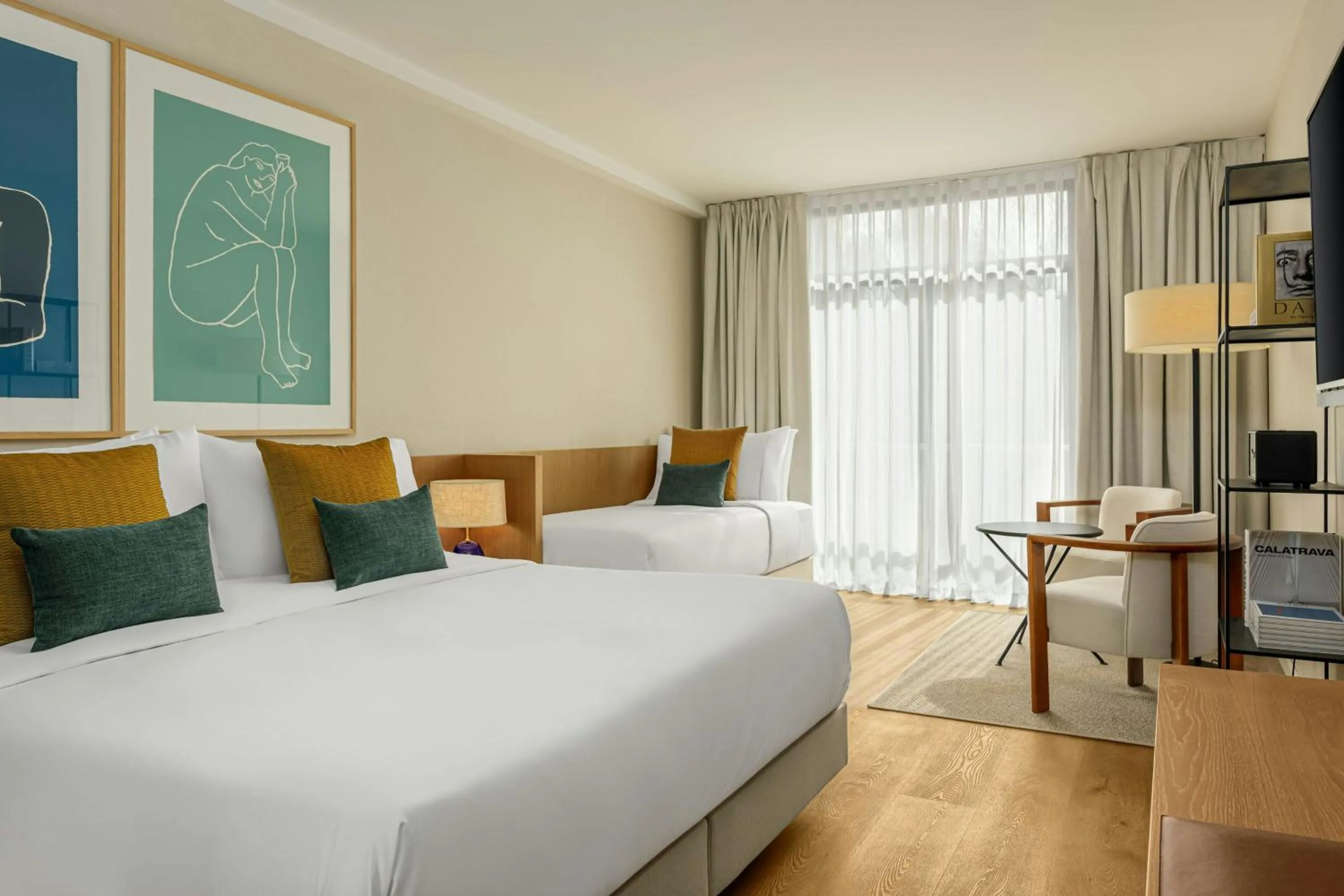 Photo of the whole room, Bed in AC Hotel by Marriott Gava Mar Airport