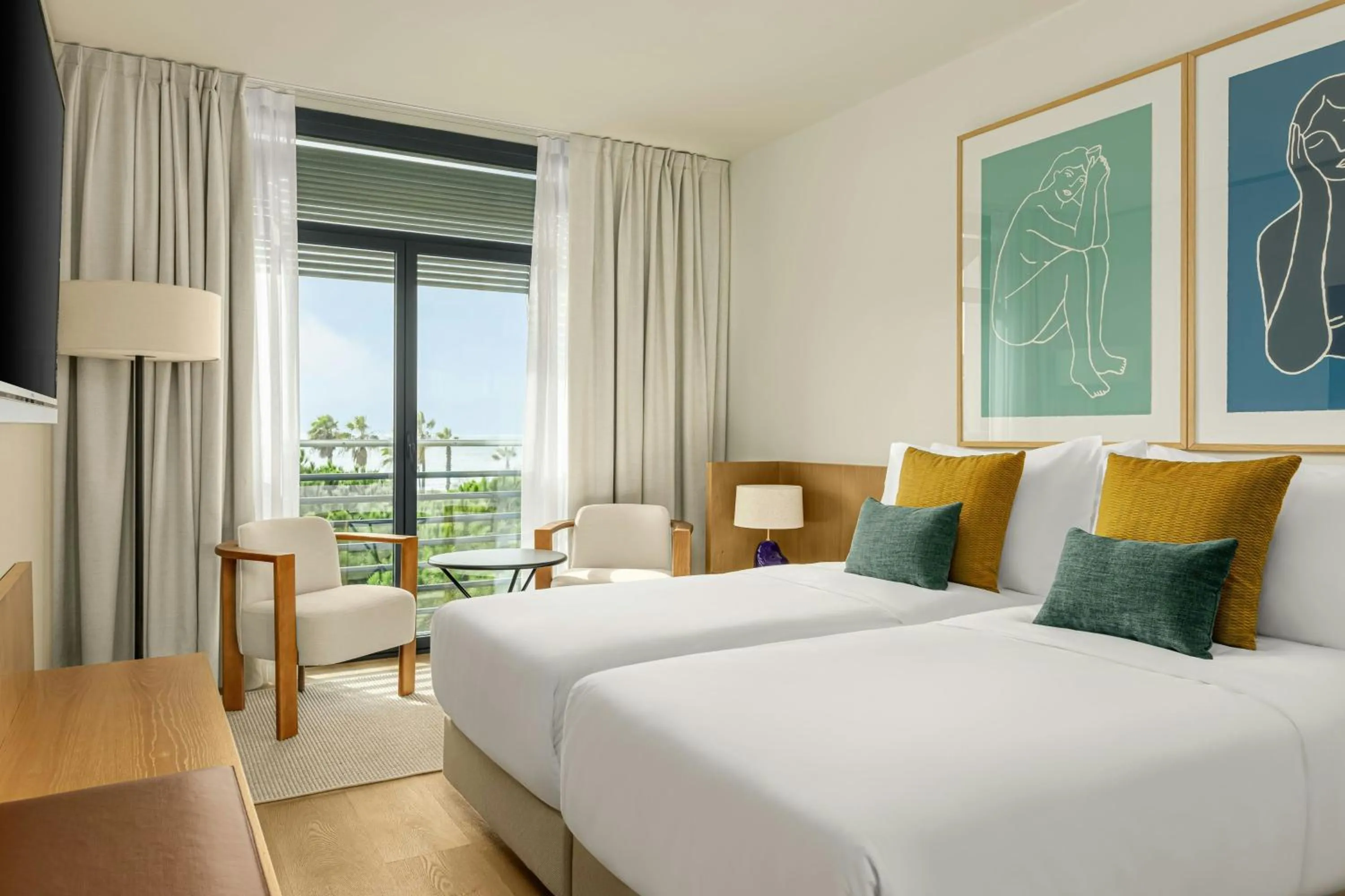 Photo of the whole room, Bed in AC Hotel by Marriott Gava Mar Airport