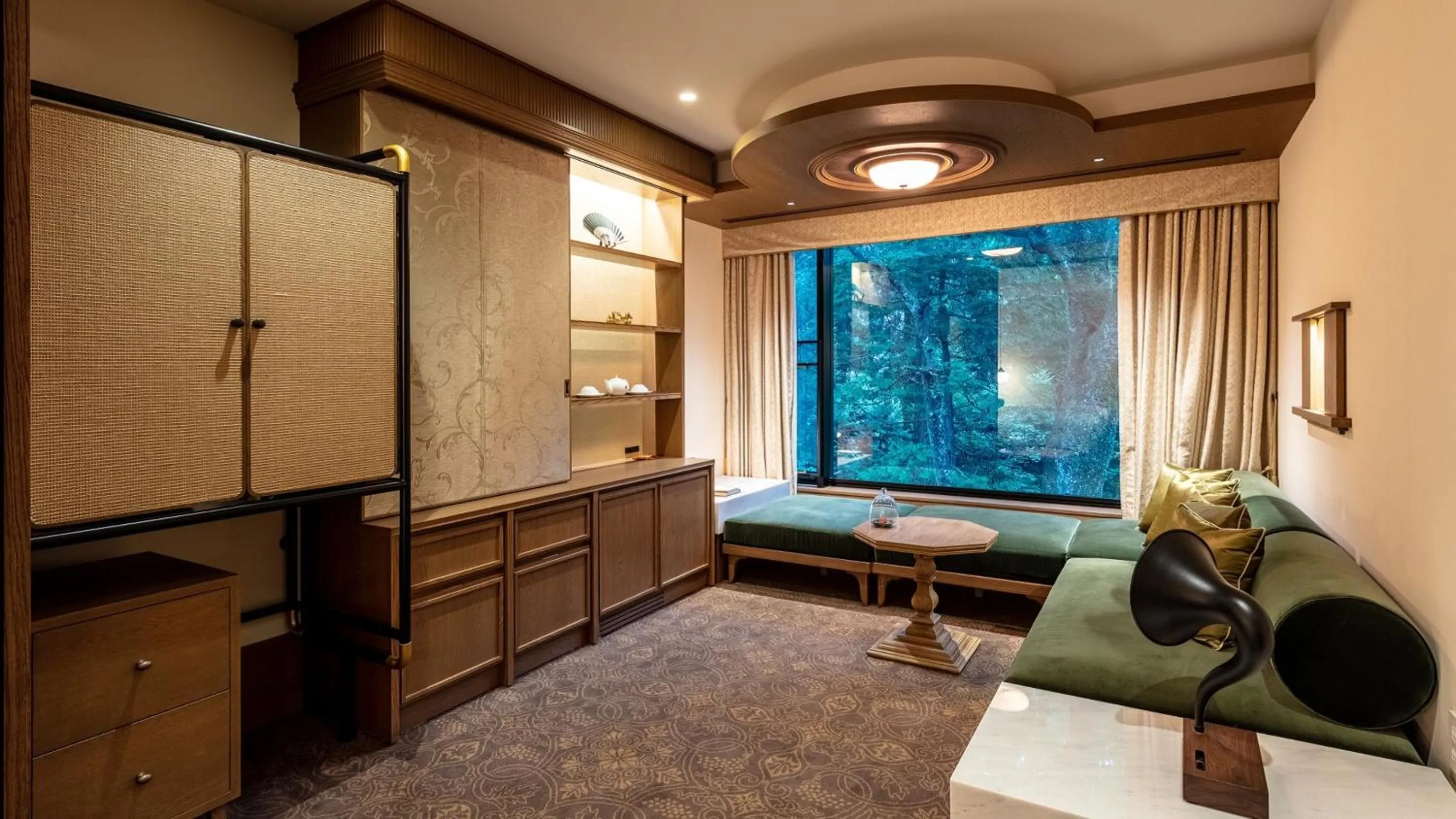 Living room, Bed in Fufu Nikko