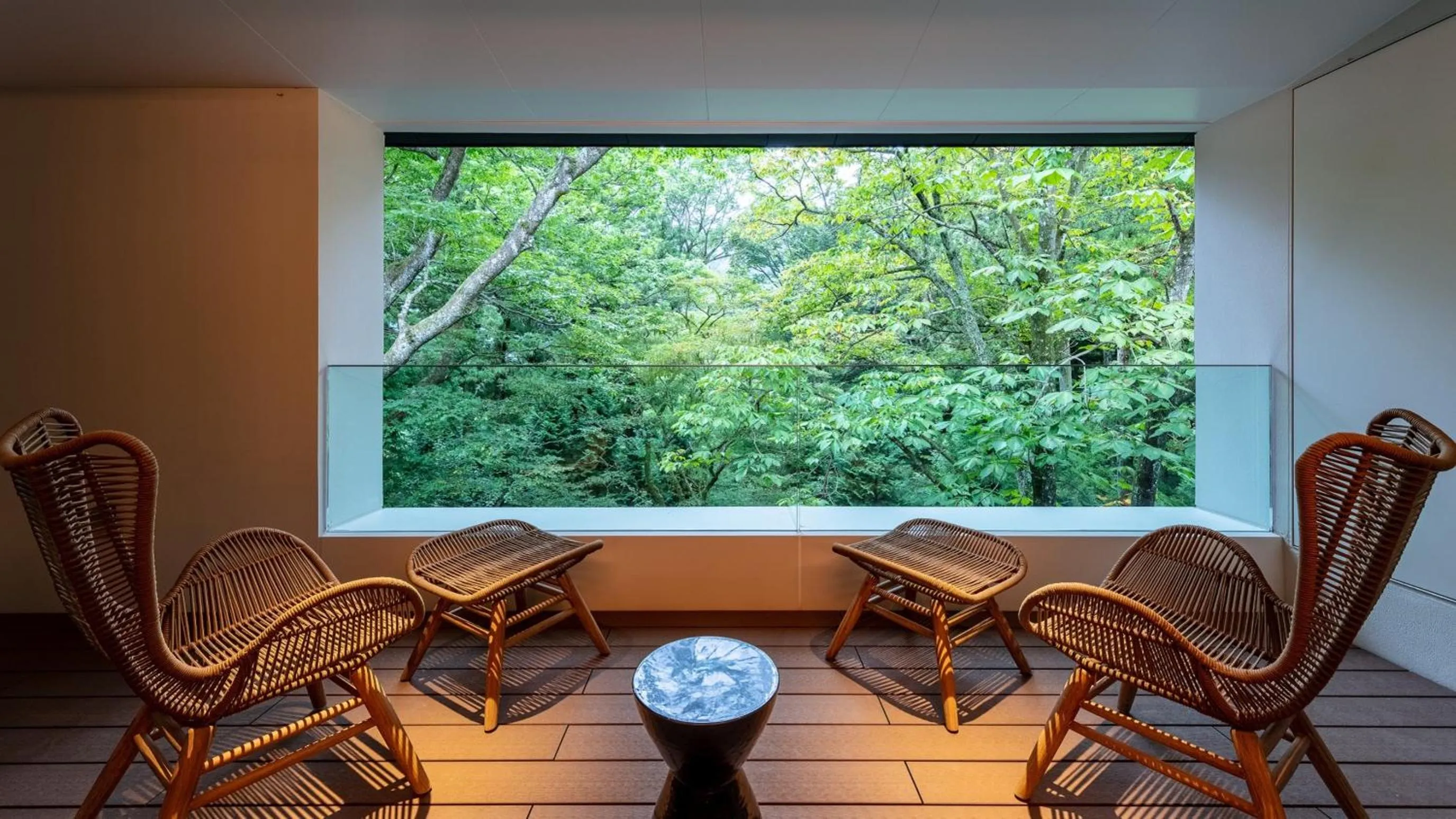 Seating area in Fufu Nikko