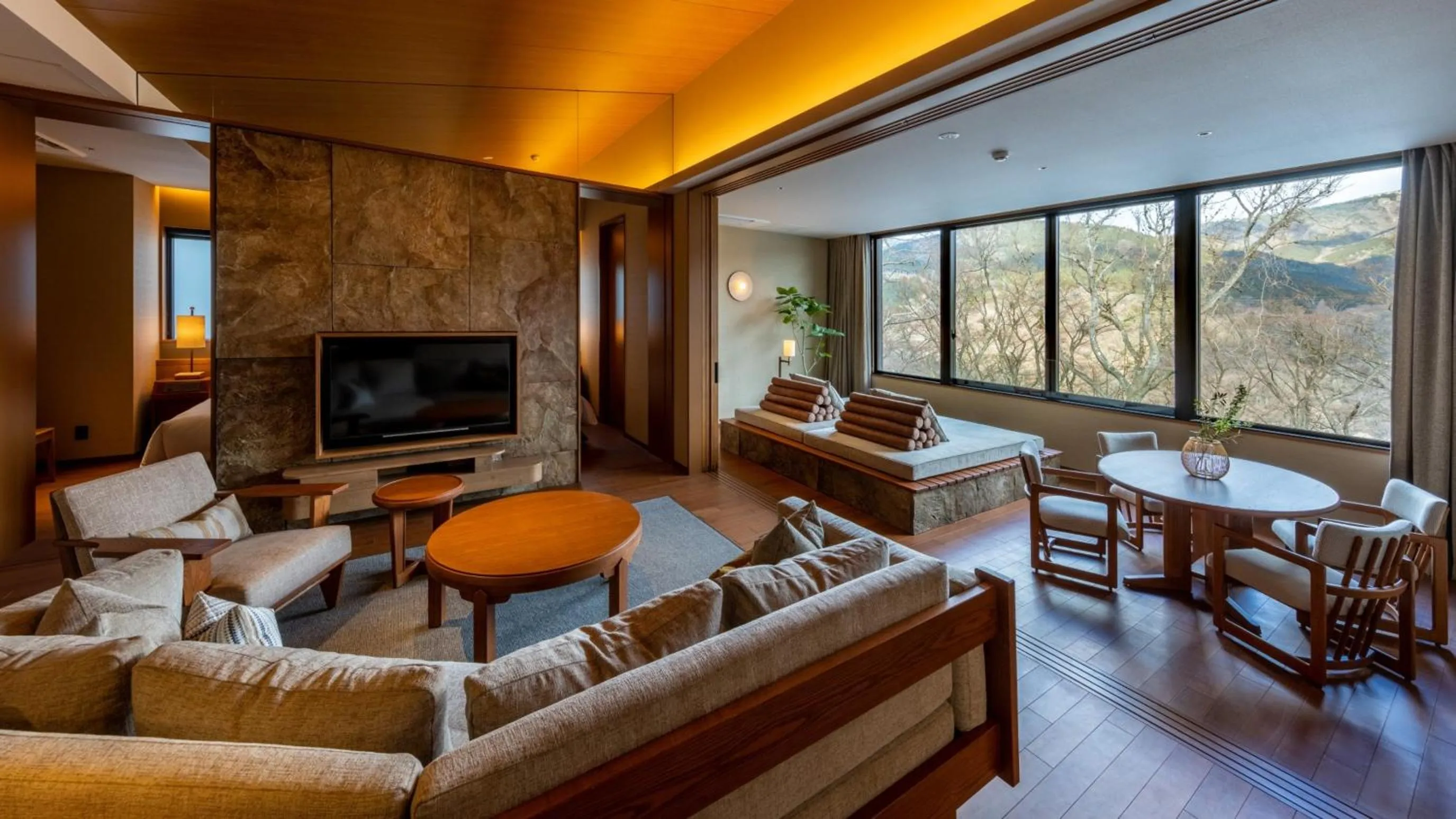 Living room in Fufu Hakone