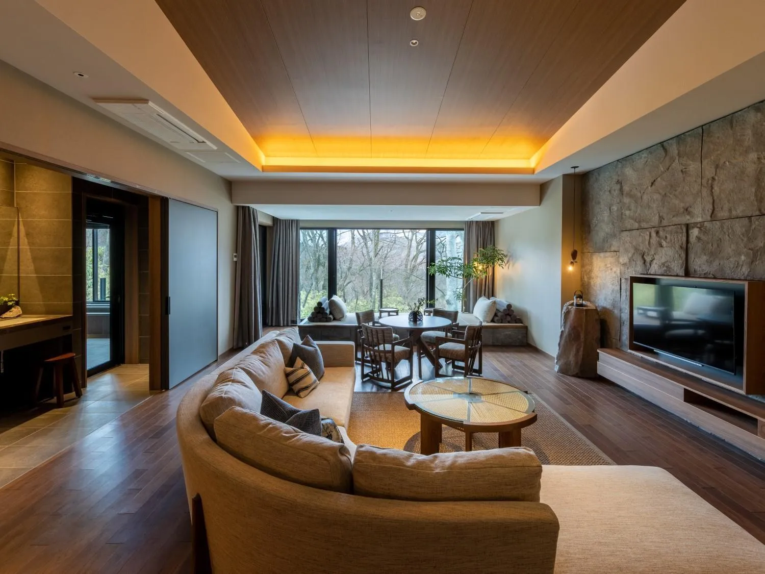 Living room in Fufu Hakone