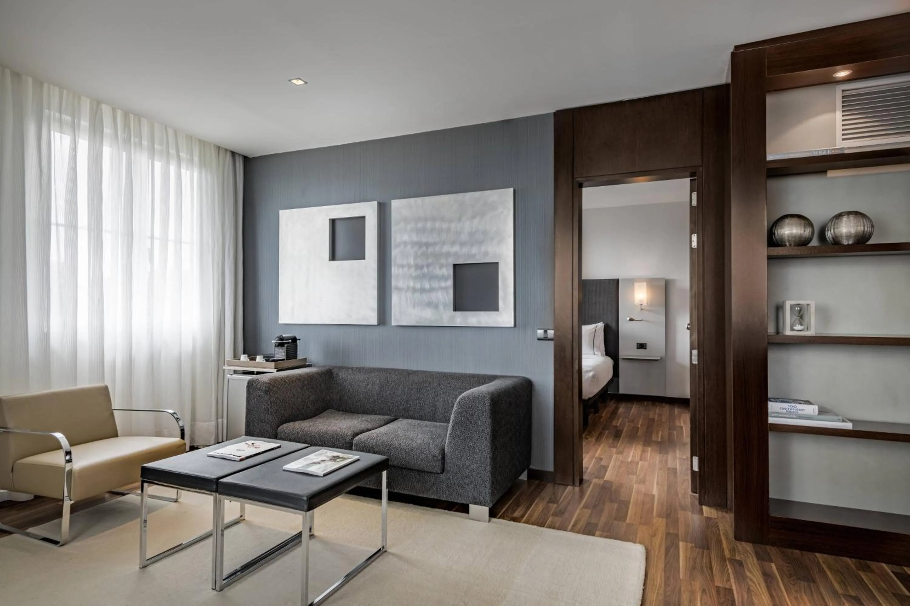 Living room, Bed in AC Hotel Burgos by Marriott