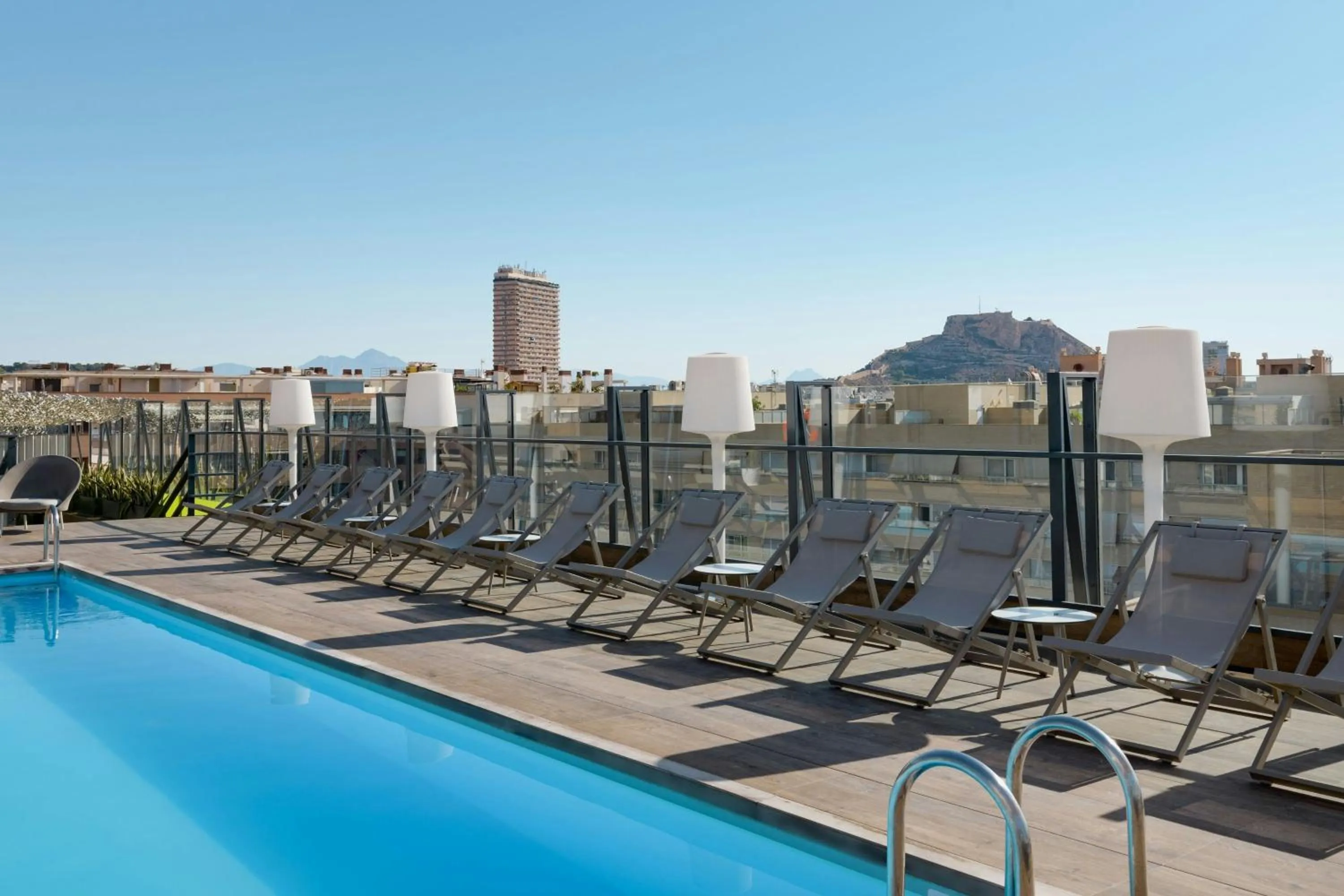 Swimming pool in AC Hotel by Marriott Alicante