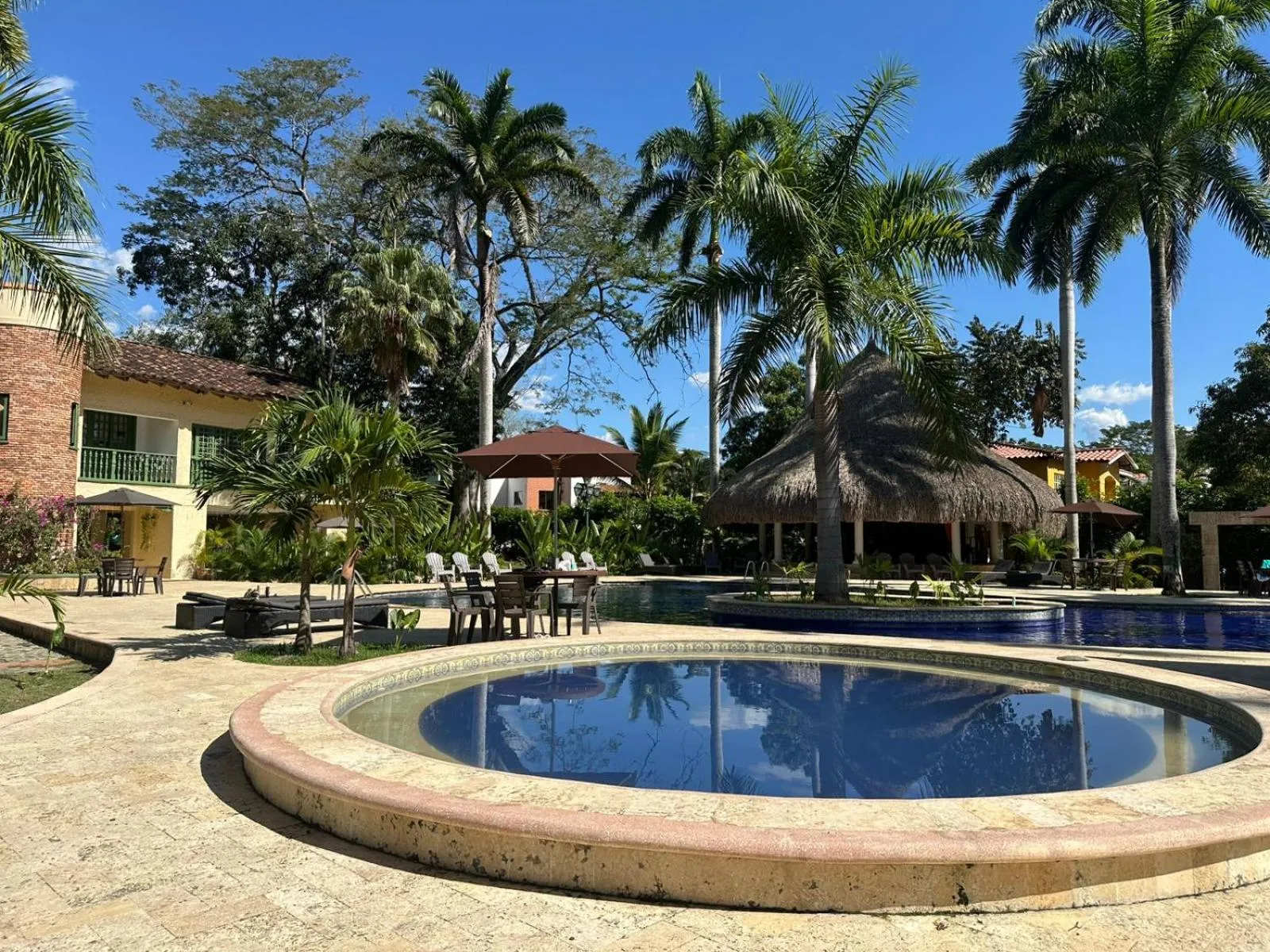 Swimming pool in Finca Hotel Guadalupe