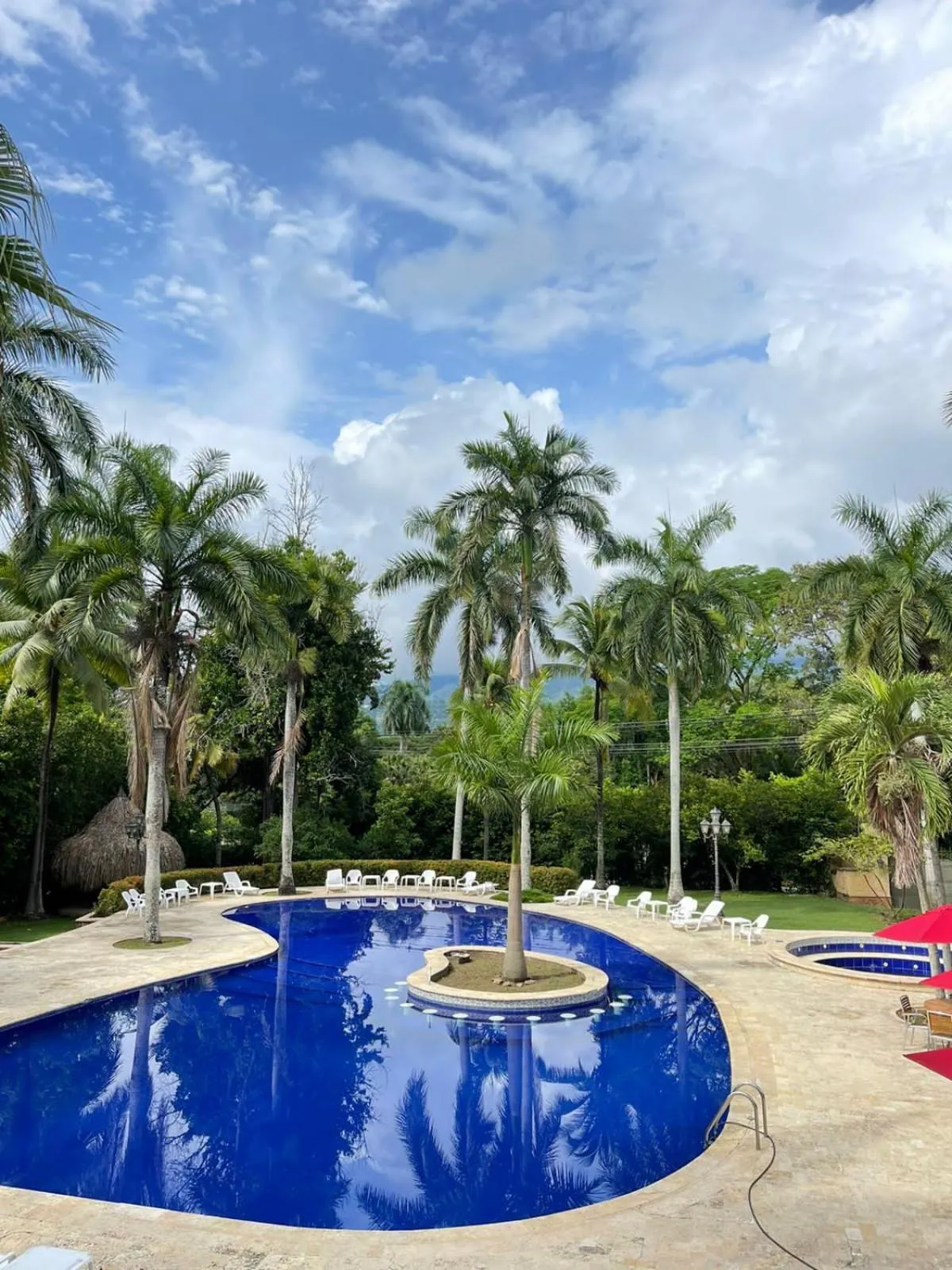 Swimming pool in Finca Hotel Guadalupe