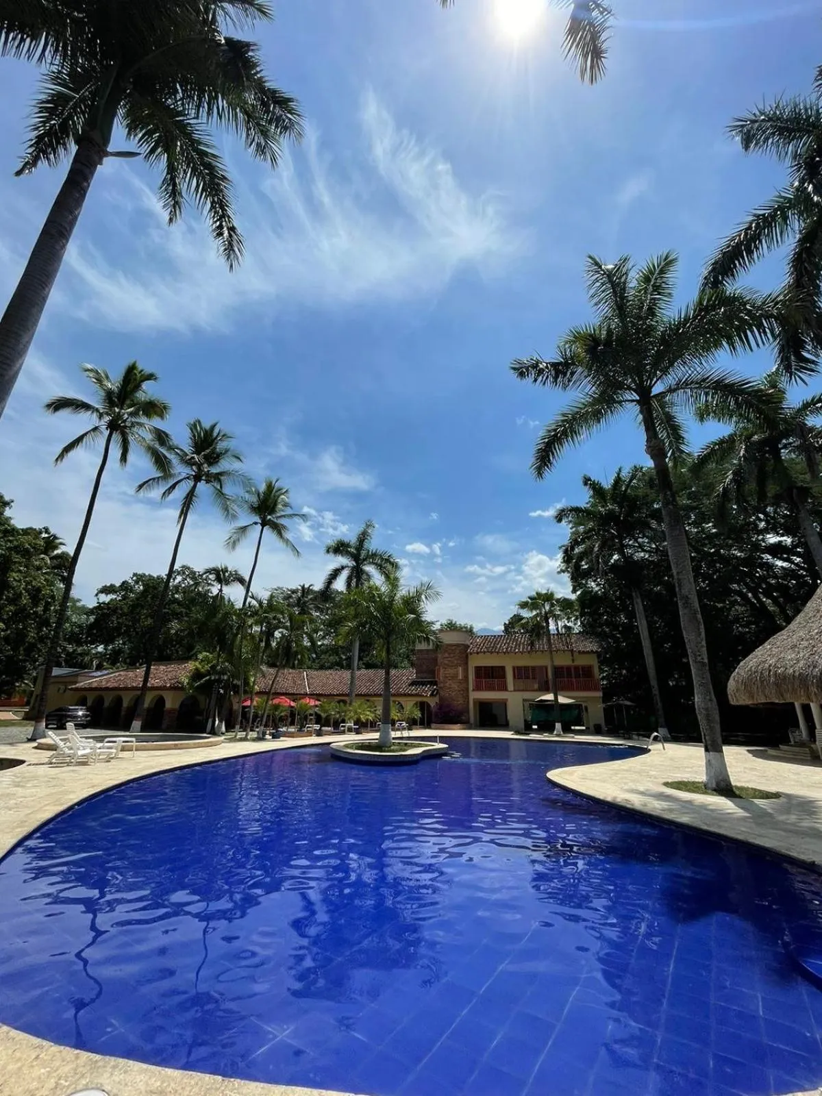 Swimming pool in Finca Hotel Guadalupe