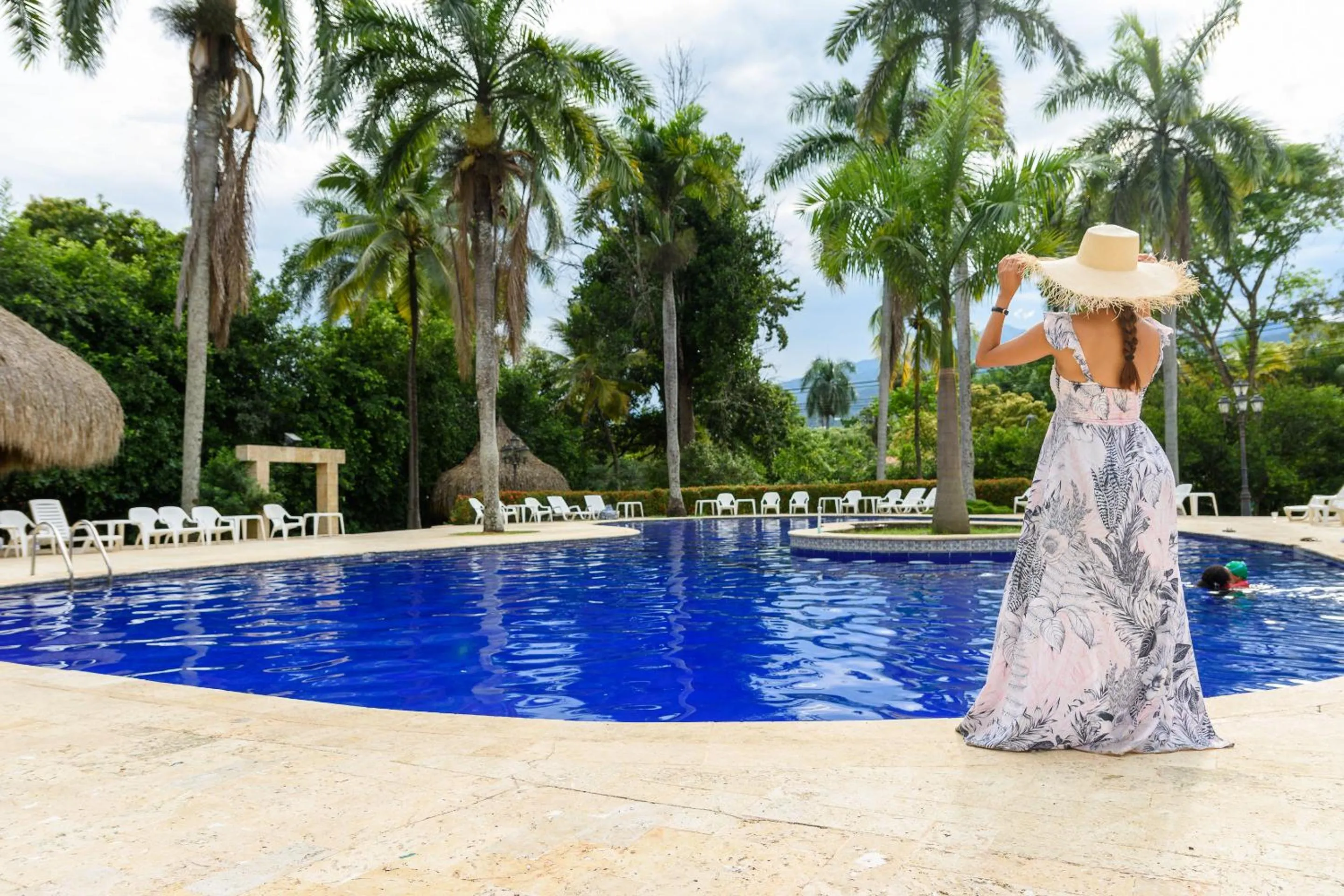 Swimming pool in Finca Hotel Guadalupe