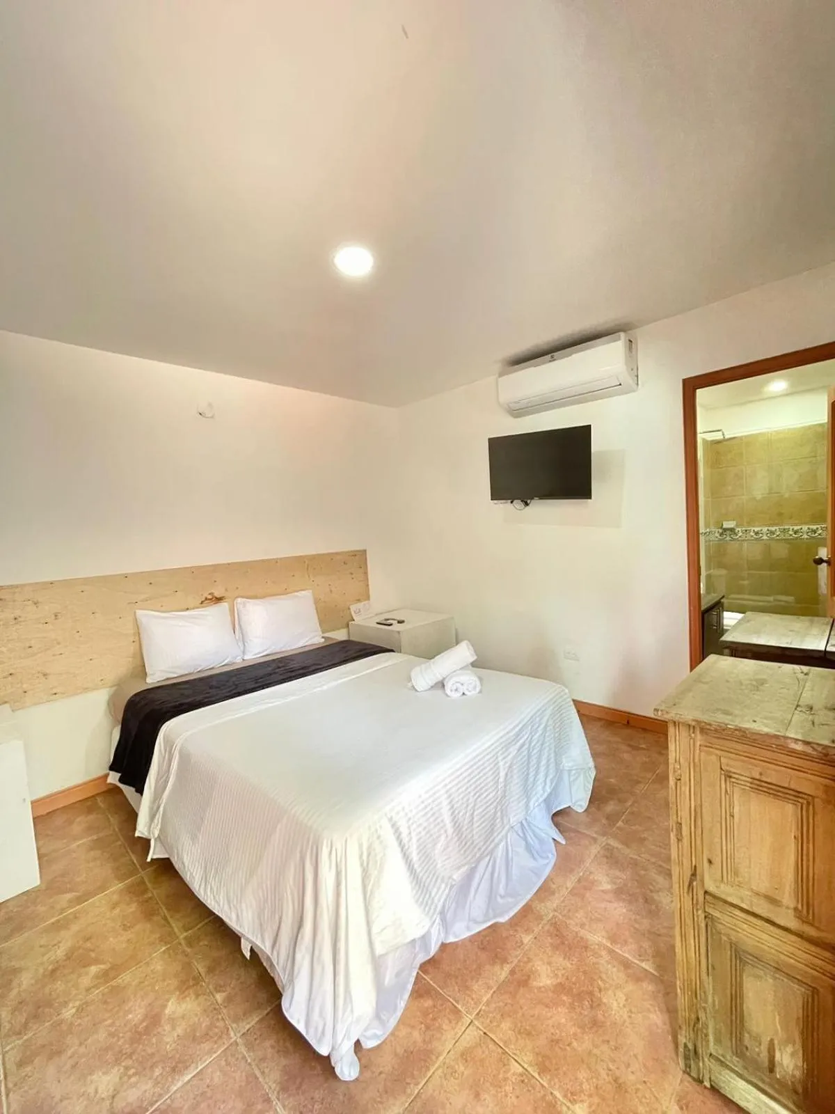 Bed in Finca Hotel Guadalupe