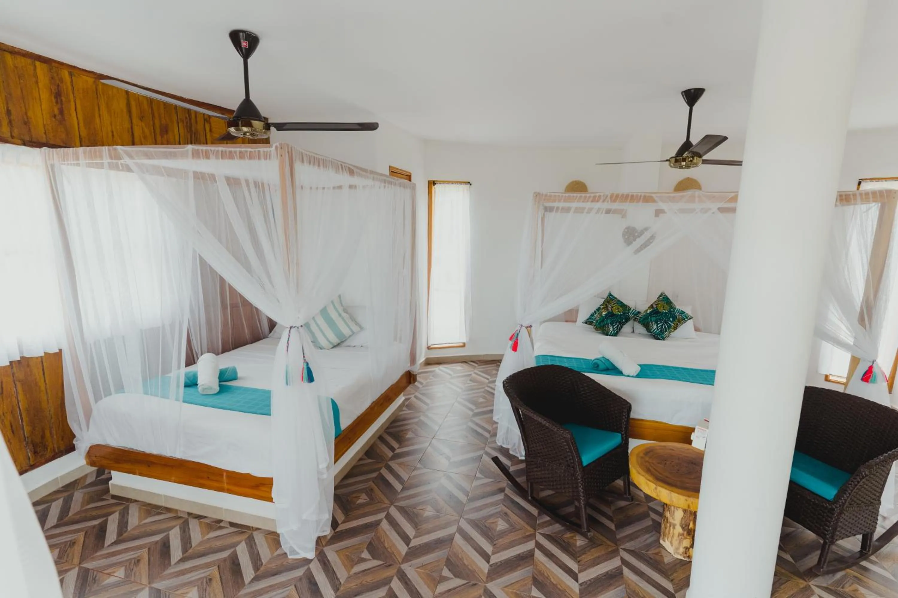 Bed in UUTTAAKA Eco-Hotel