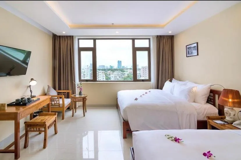 Bed in Martin Ho Danang hotel & apartment