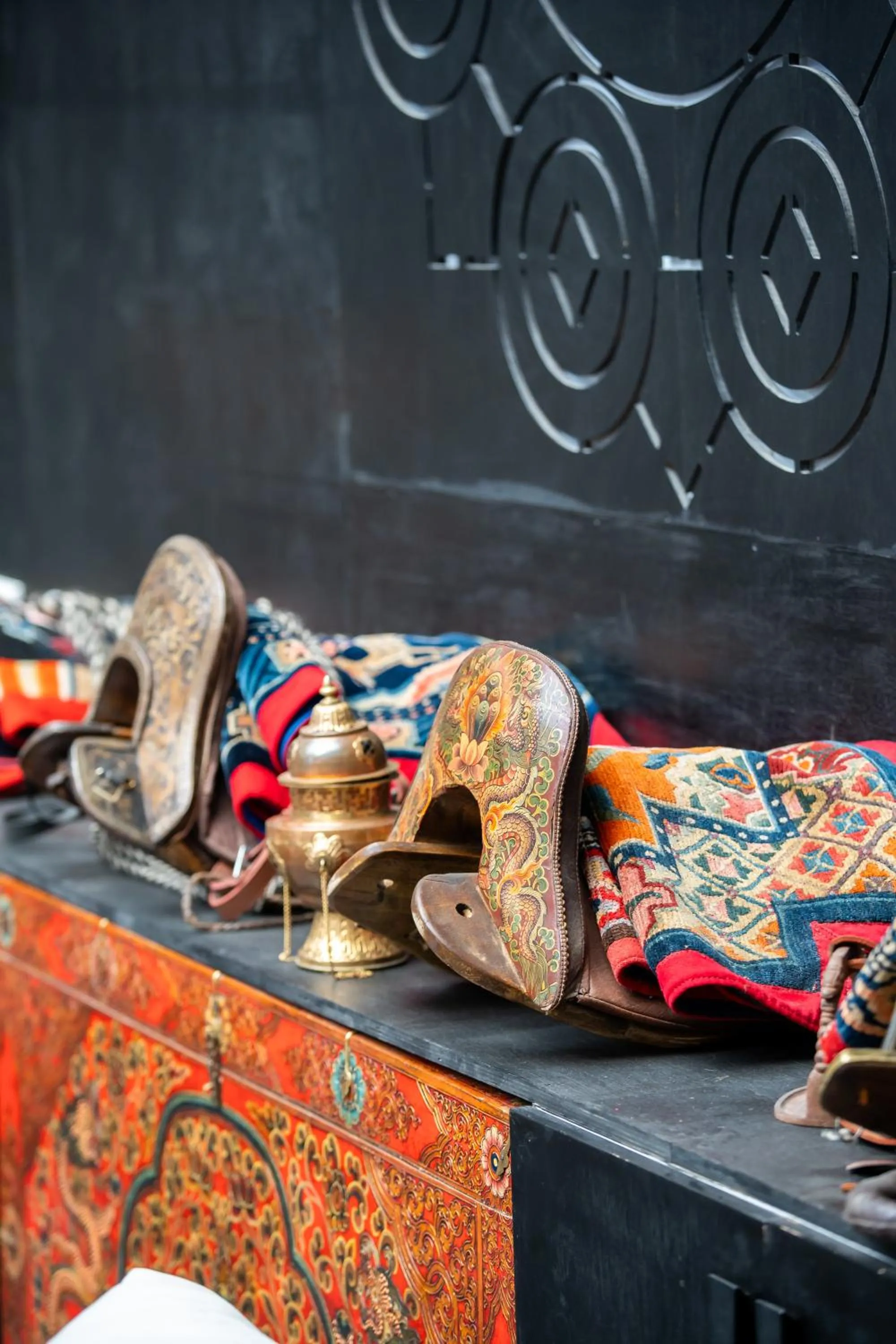 Decorative detail in Lo Mustang Himalayan Resort