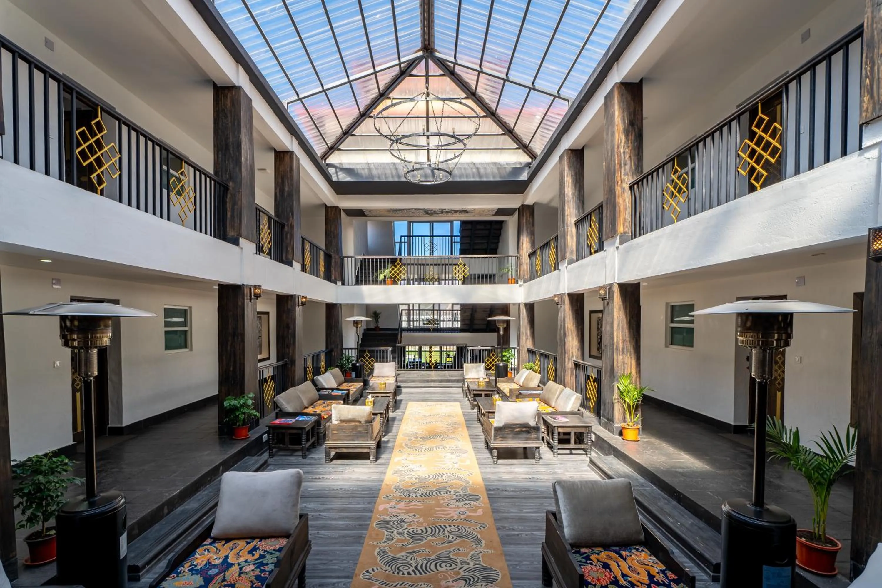 Seating area in Lo Mustang Himalayan Resort