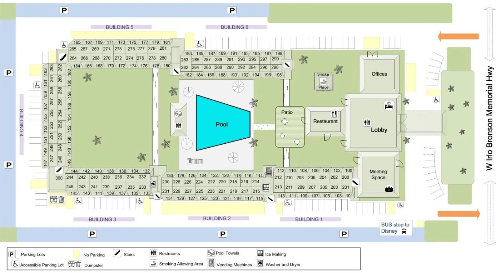 Newly Room in cozy hotel with Super location to the Parks
